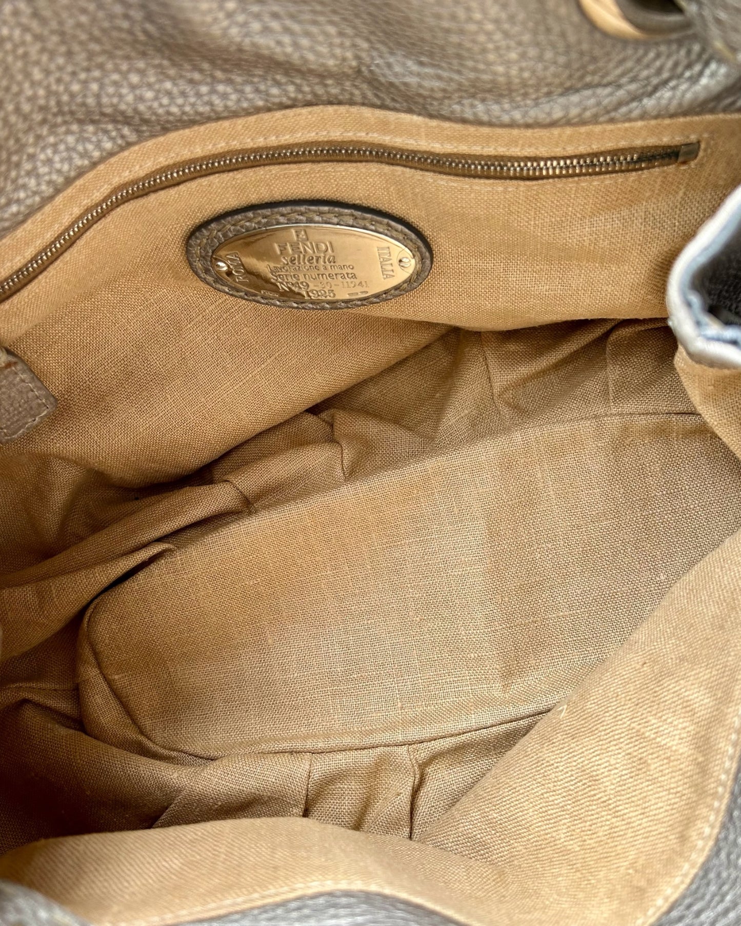 Fendi Selleria Pomodorino Bag interior