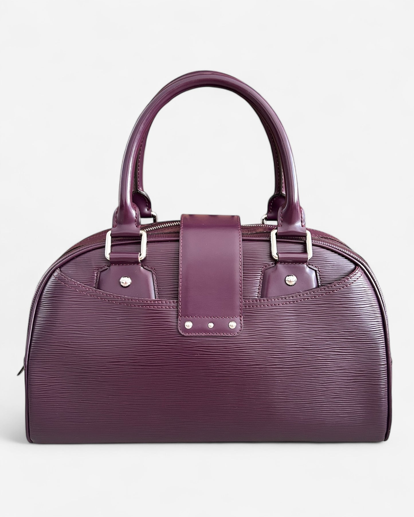 Louis Vuitton Violet Epi Bowling Montaigne GM