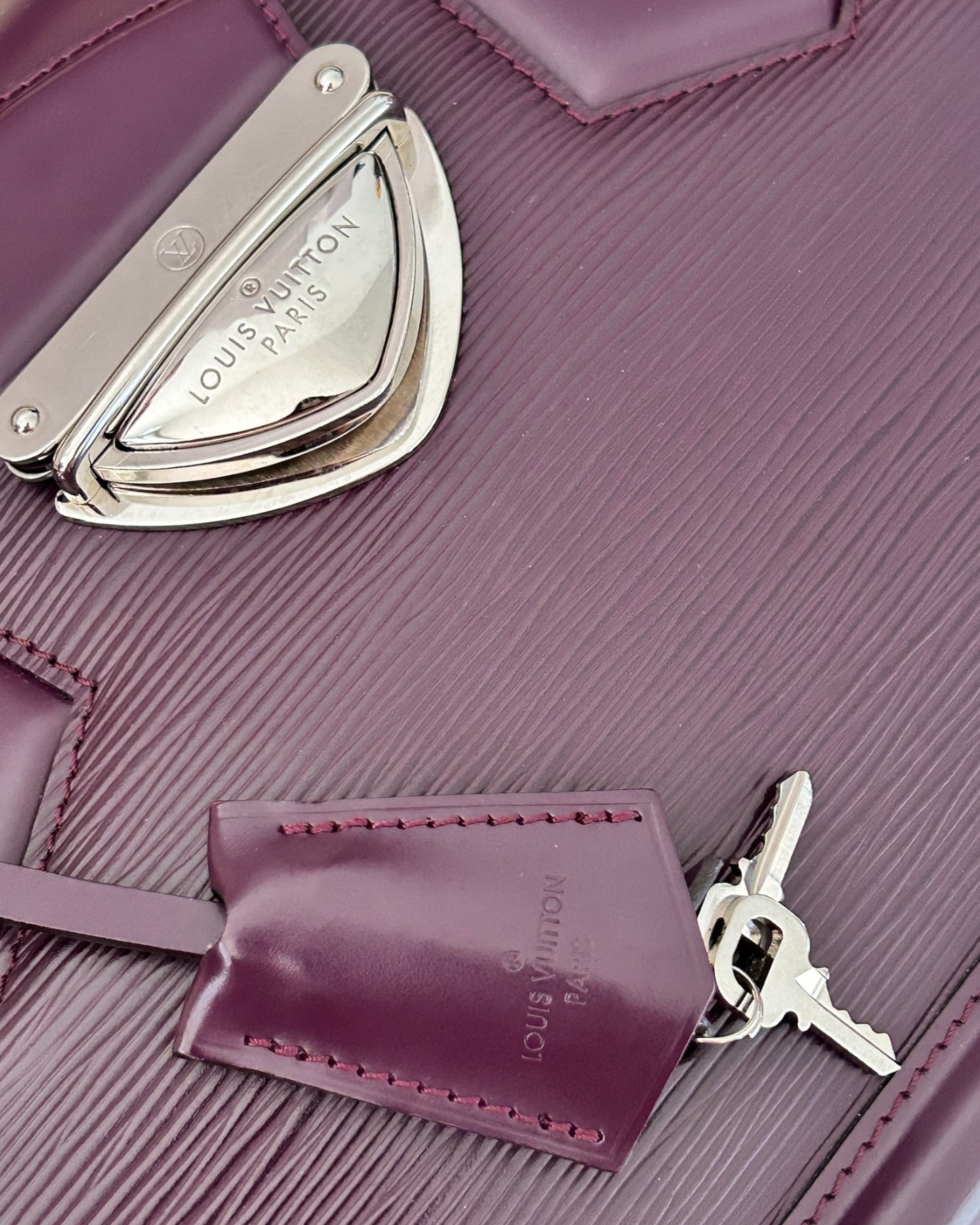 Louis Vuitton Violet Epi Bowling Montaigne GM