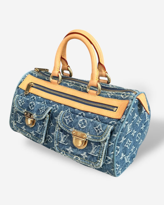 Louis Vuitton Neo Speedy denim blue - new