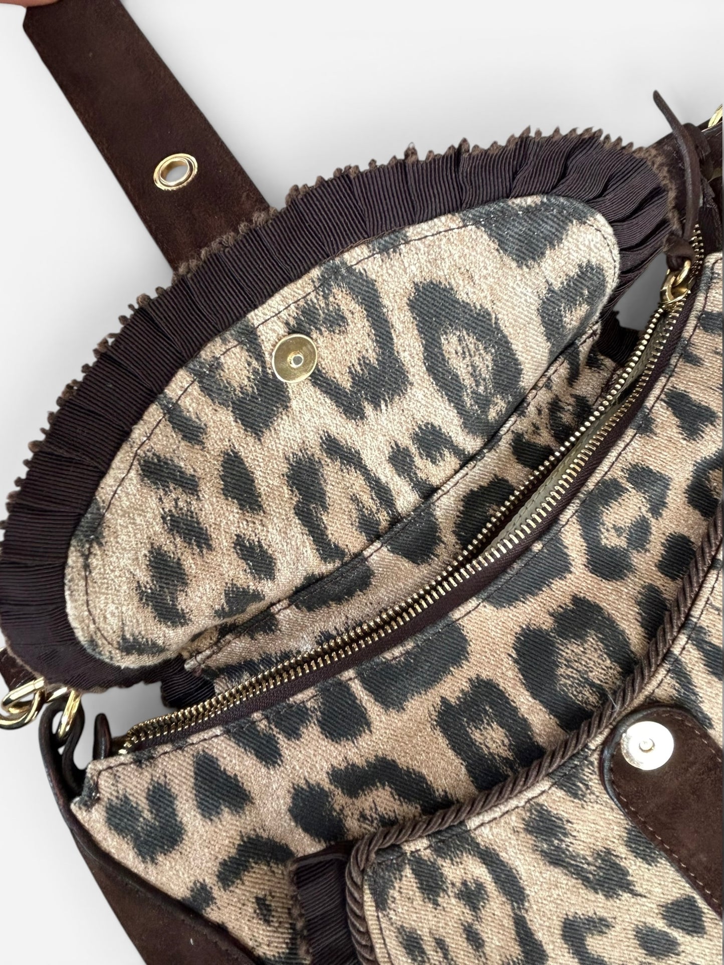 Roberto Cavalli 2000s - Cheetah print shoulder bag