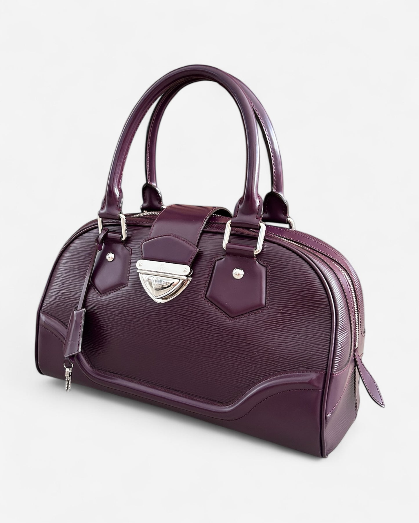 Louis Vuitton Violet Epi Bowling Montaigne GM