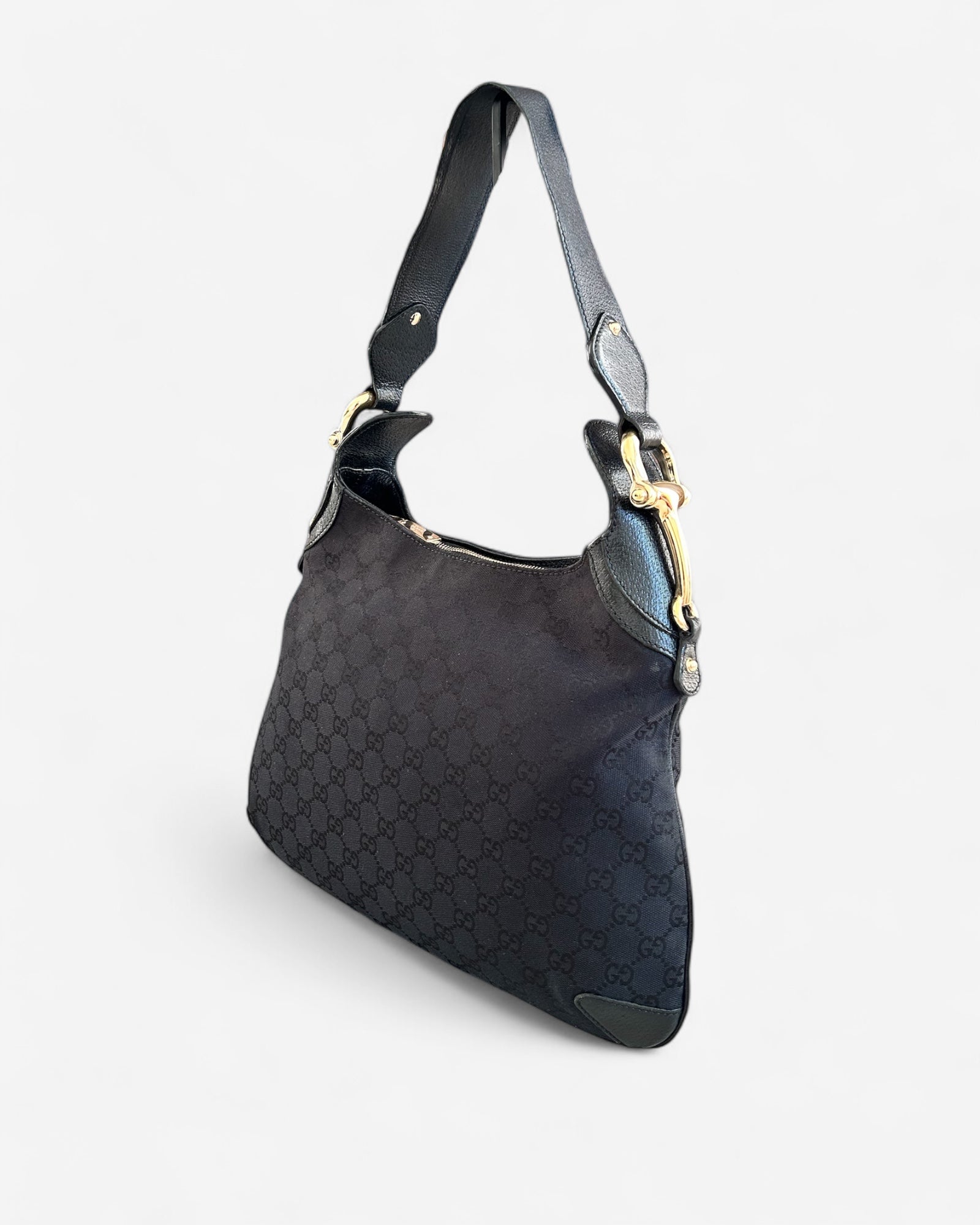 Gucci GG Canvas Creole Horsebit Bag