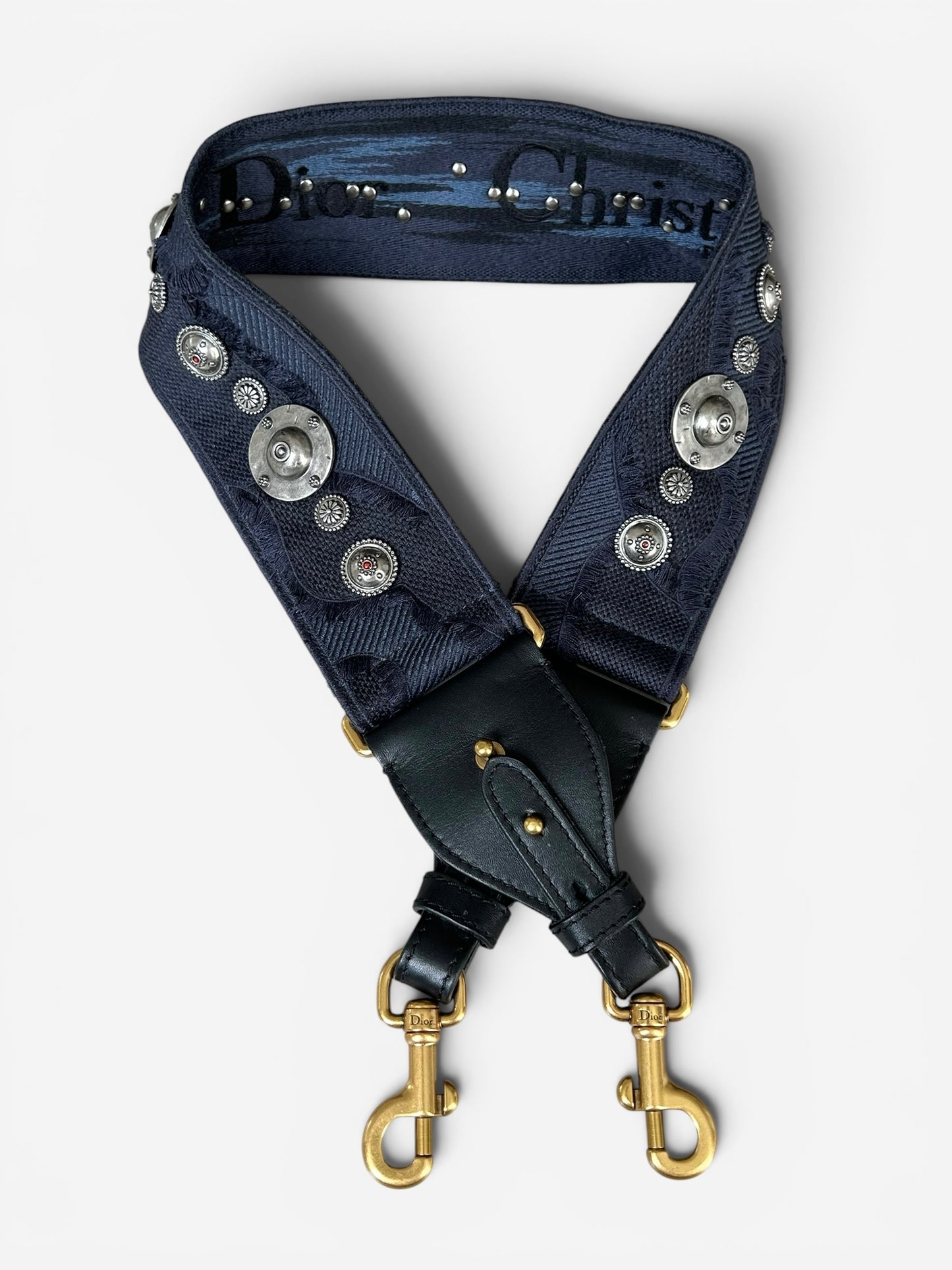 Christian Dior Studded Bag strap - Canvas Embroidered