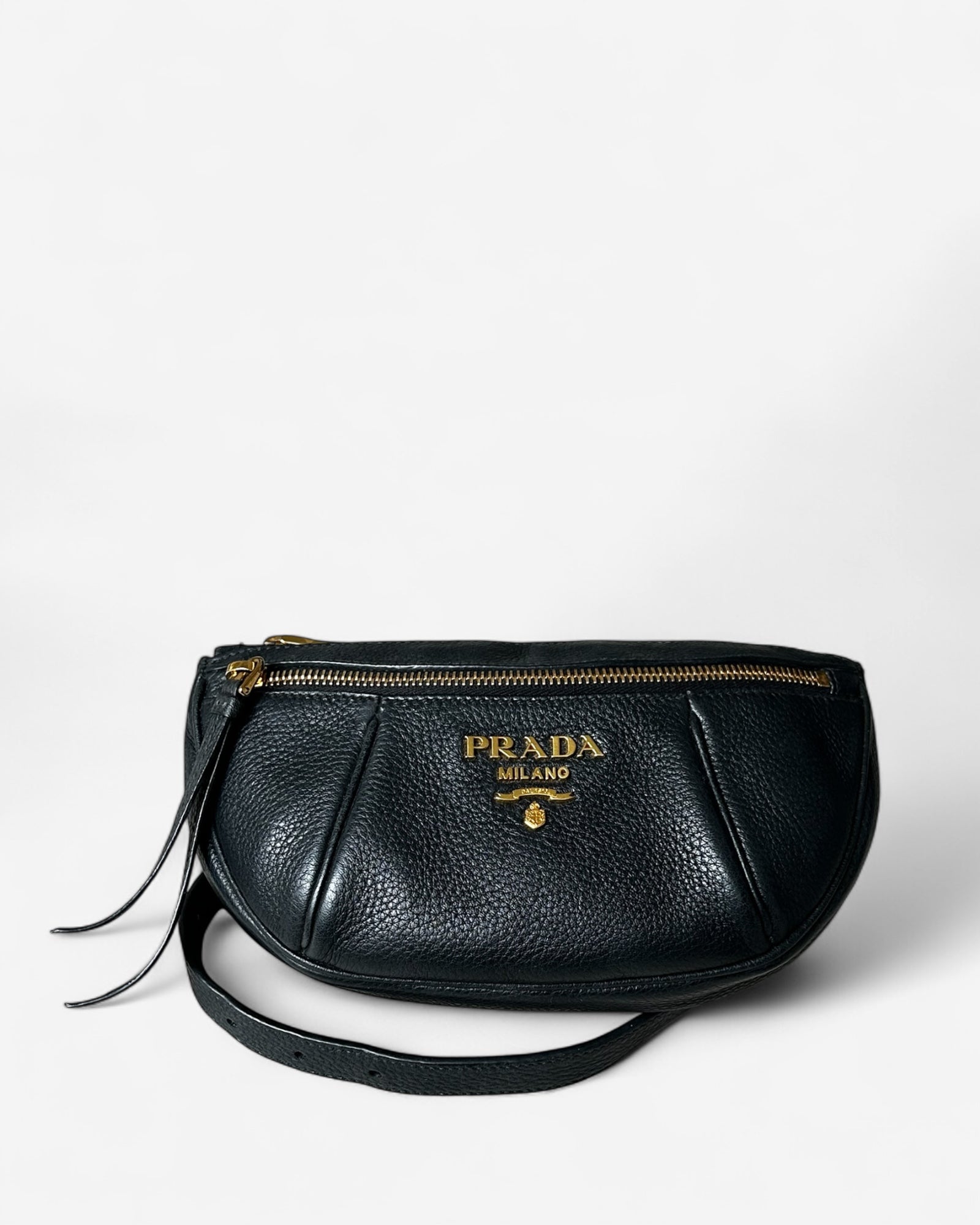 Back view prada daino belt bag