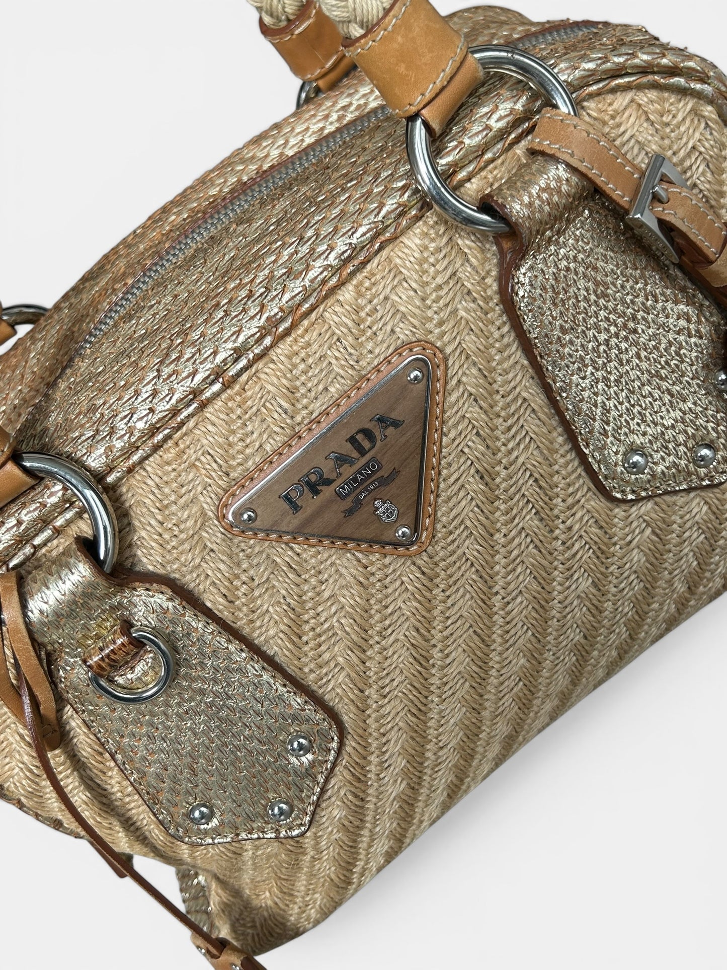 Prada vintage Handbag - Gold Python trim