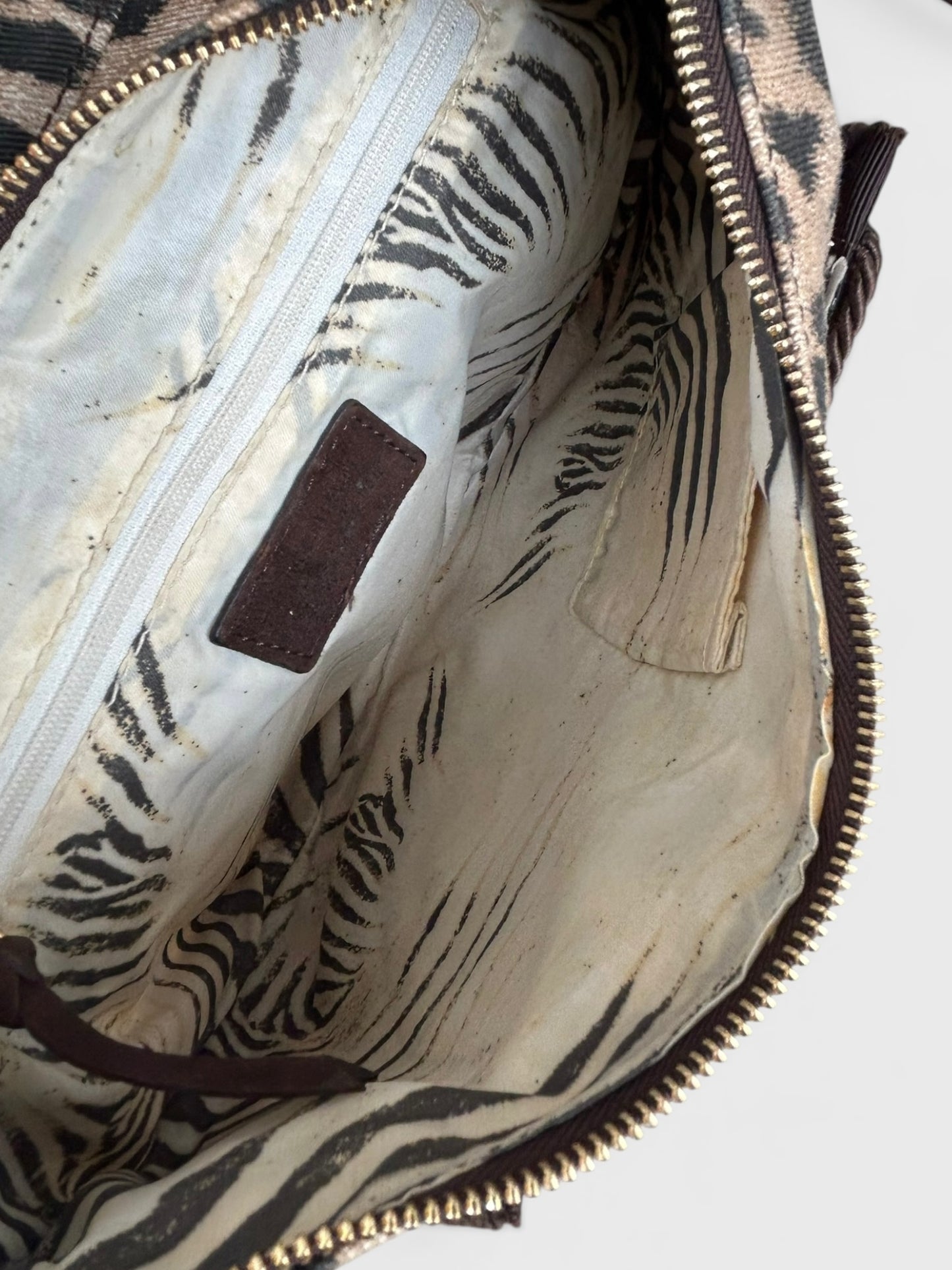 Roberto Cavalli 2000s - Cheetah print shoulder bag