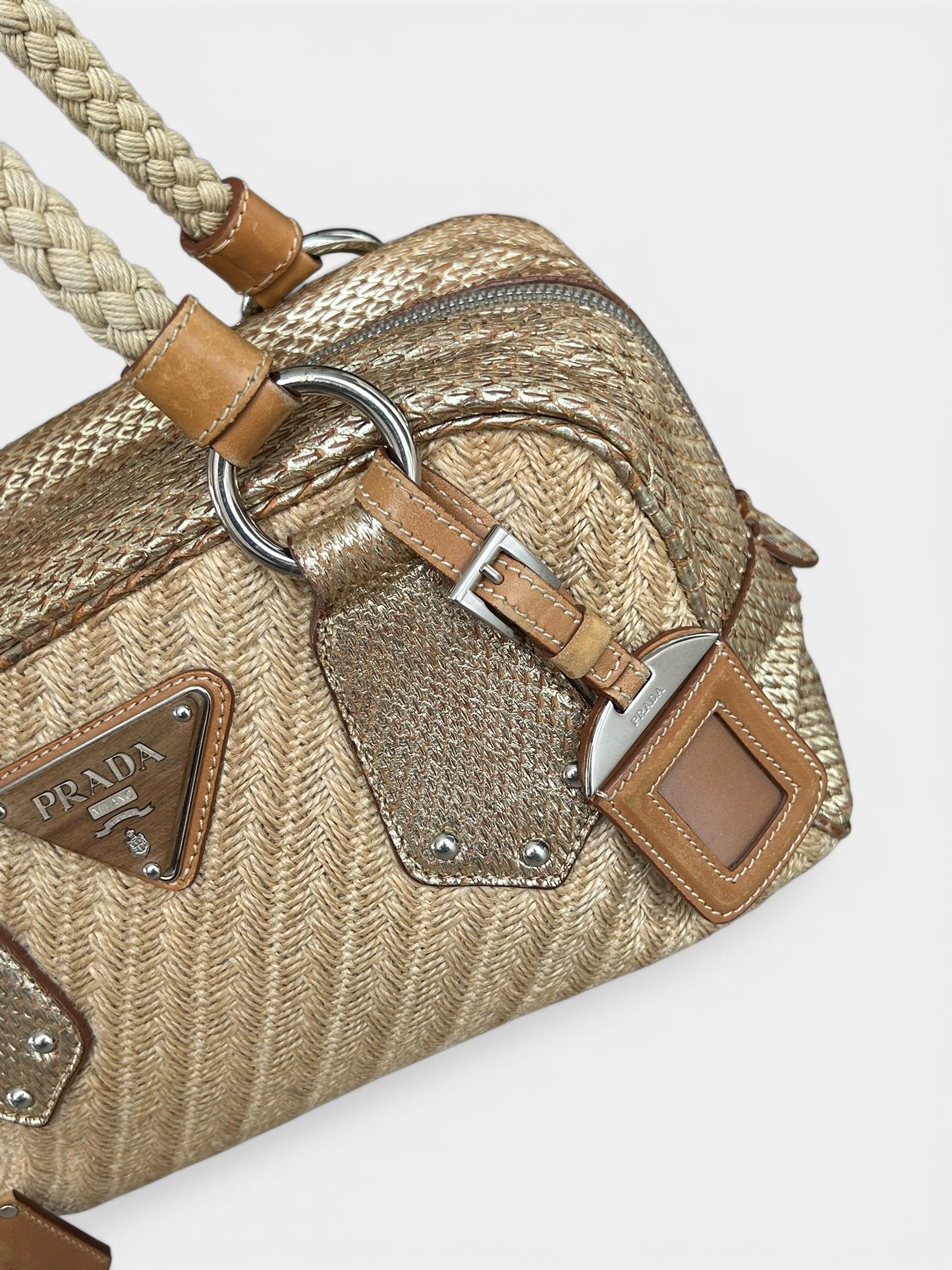 Prada vintage Handbag - Gold Python trim