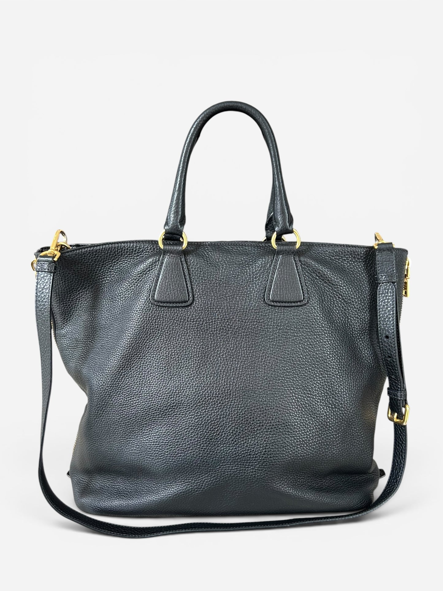 Prada vitello Diano side zip - Black Leather