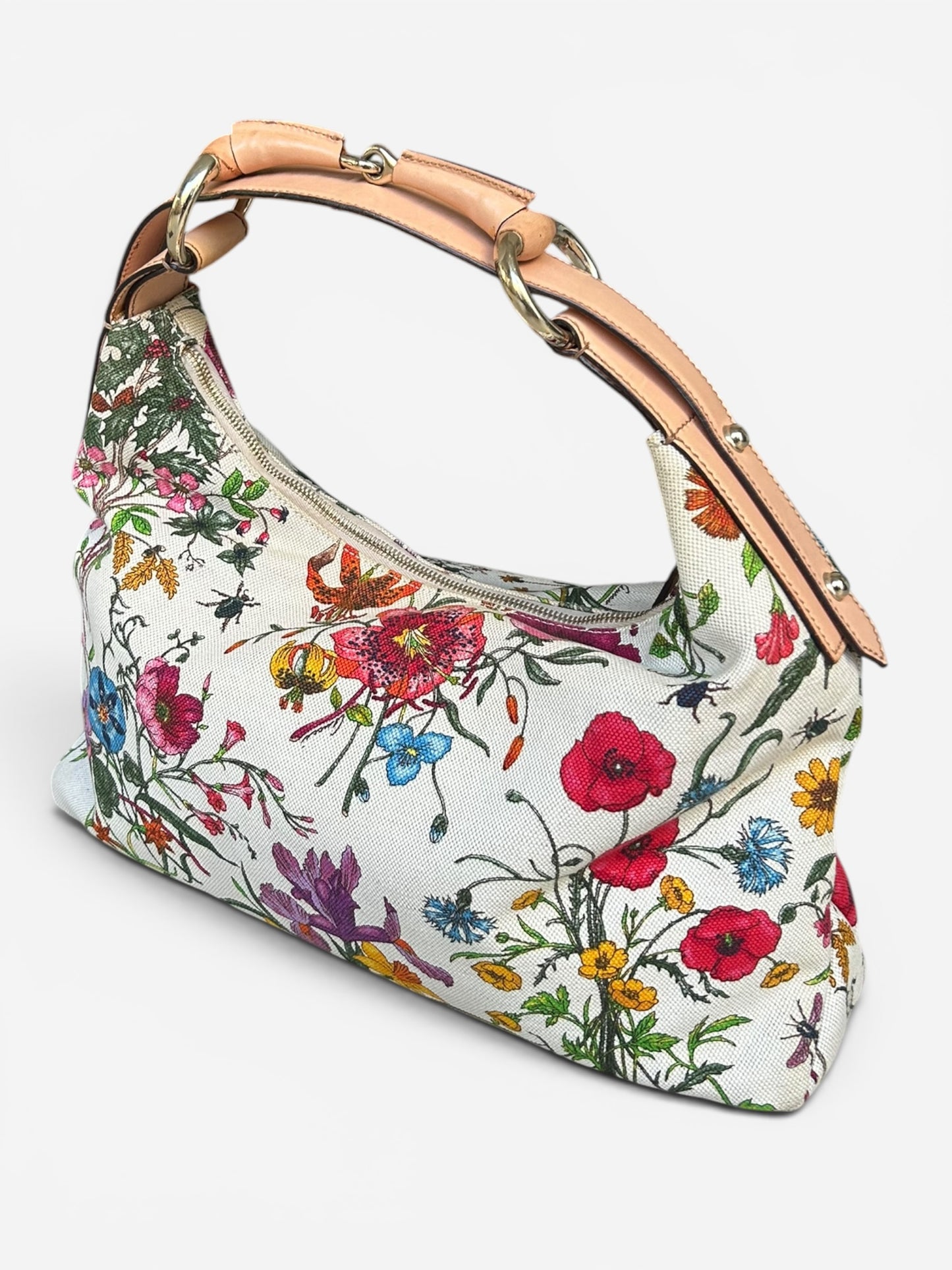 Gucci Flora Horsebit Hobo