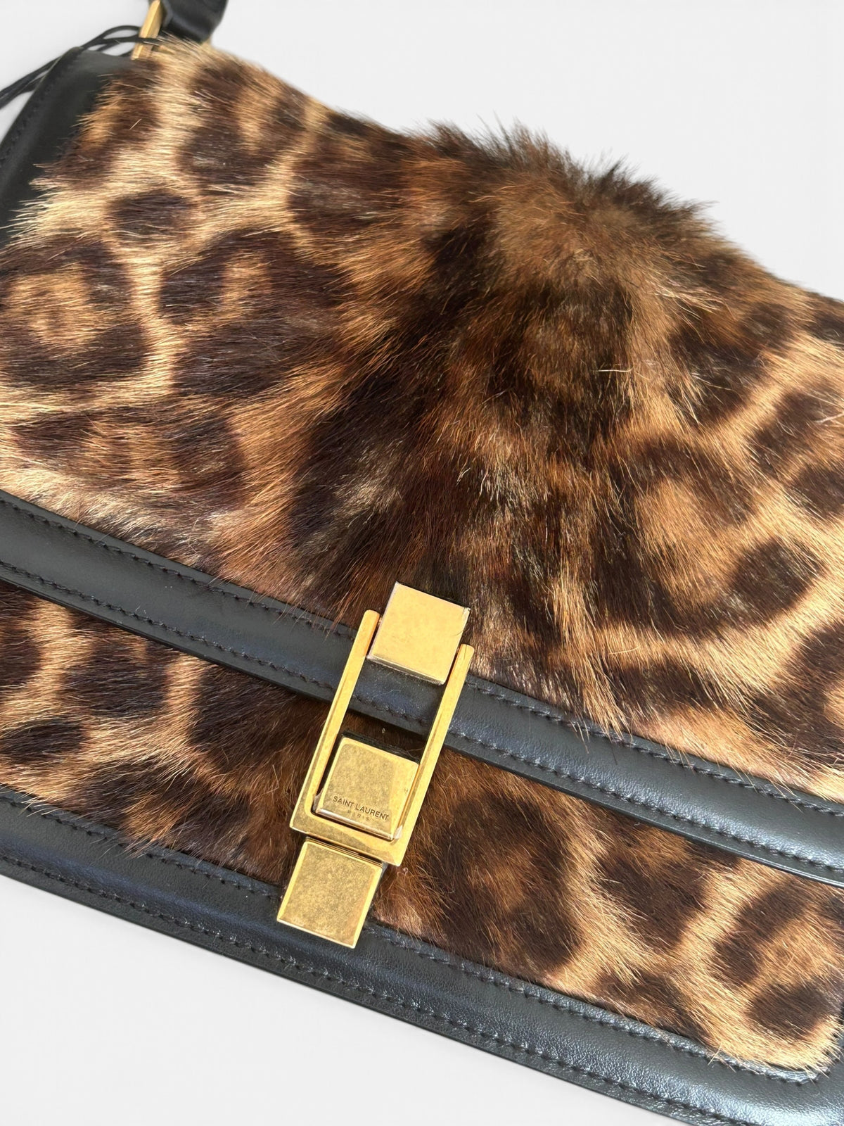 Saint Laurent Carre Pony Hair bag