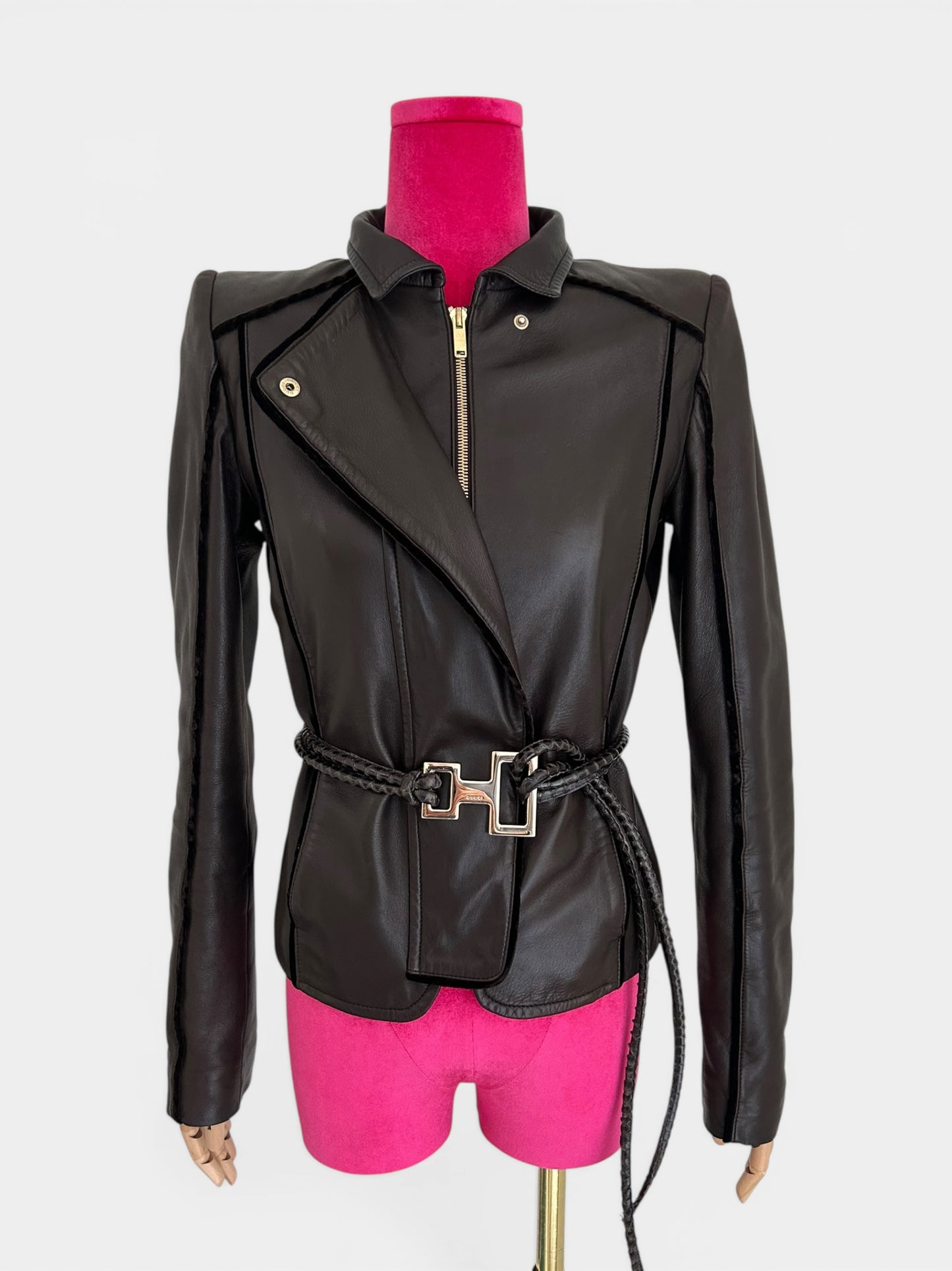 Gucci leather jacket