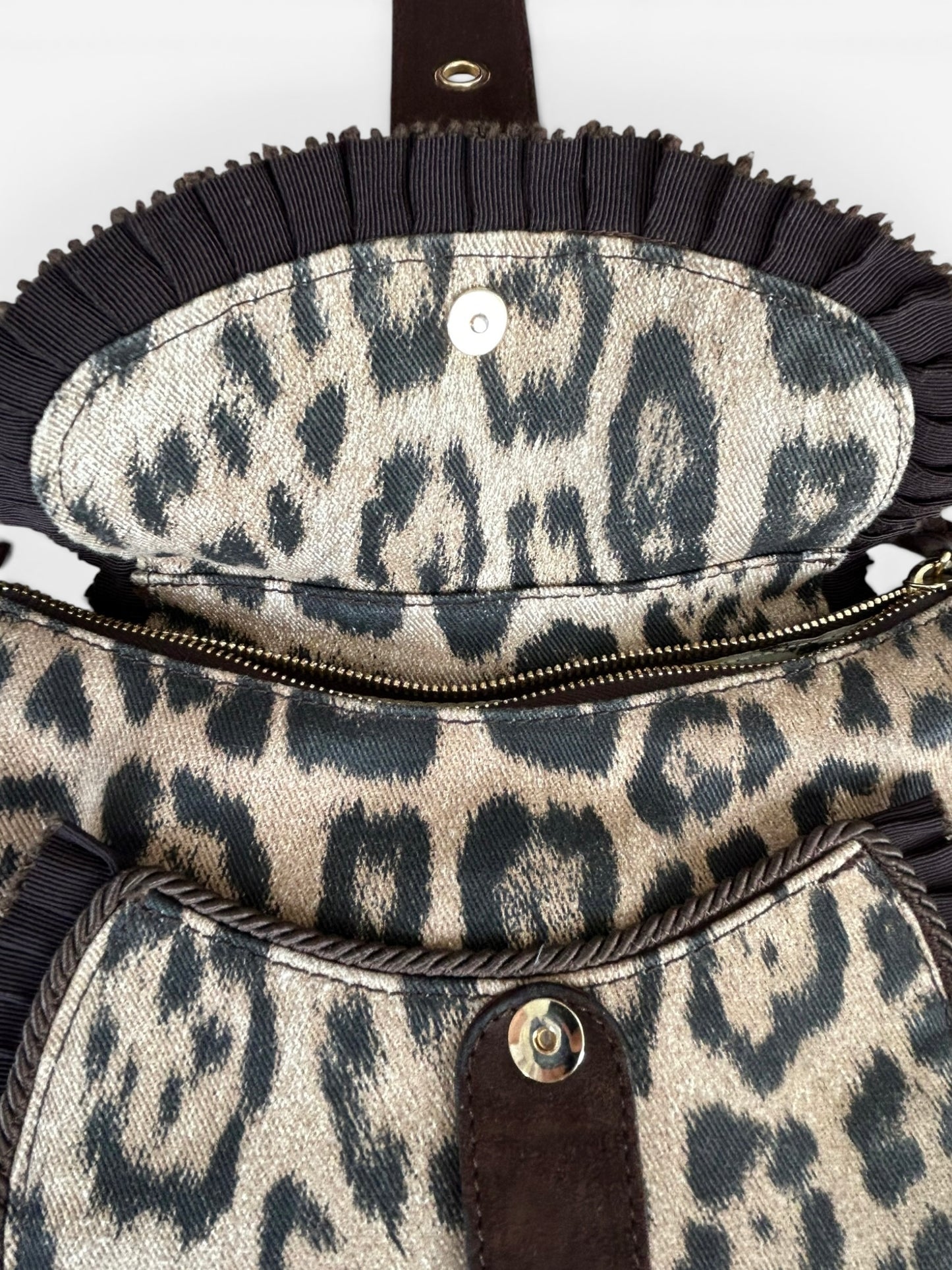 Roberto Cavalli 2000s - Cheetah print shoulder bag