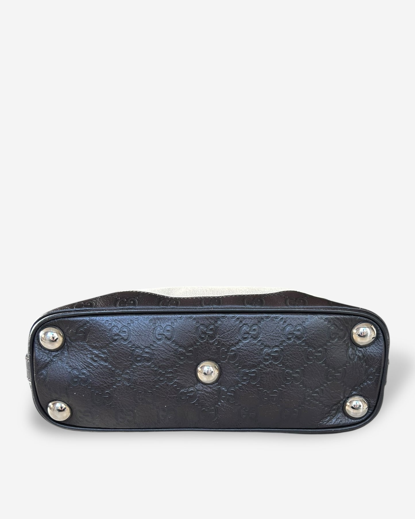 Gucci GG Canvas Leather tote