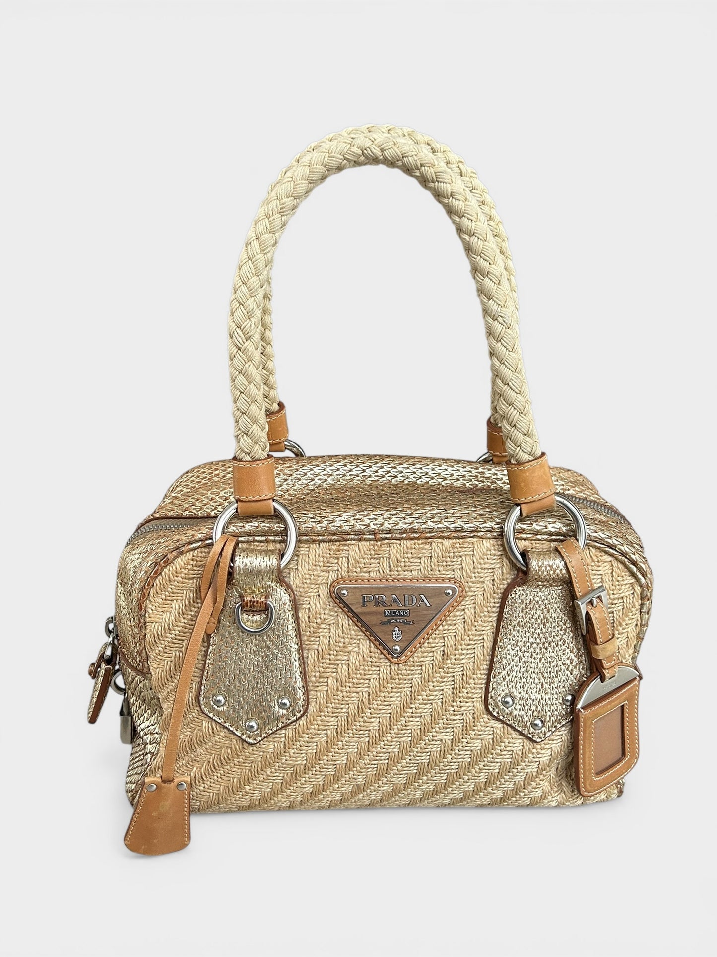 Prada vintage Handbag - Gold Python trim