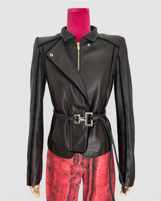 Gucci leather jacket