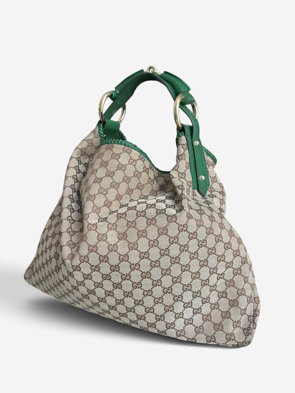 Gucci Horsebit Hobo Green GG