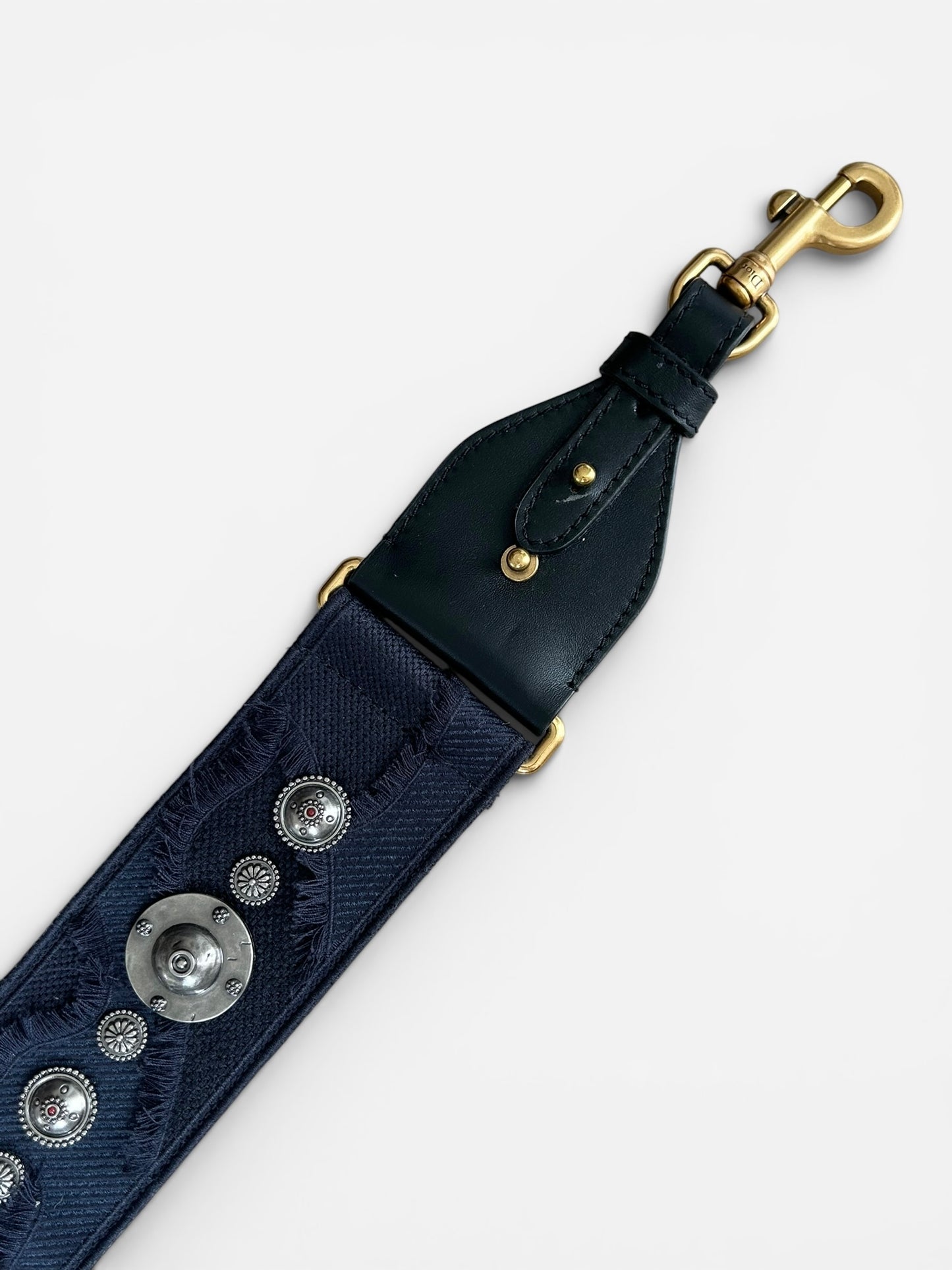 Christian Dior Studded Bag strap - Canvas Embroidered