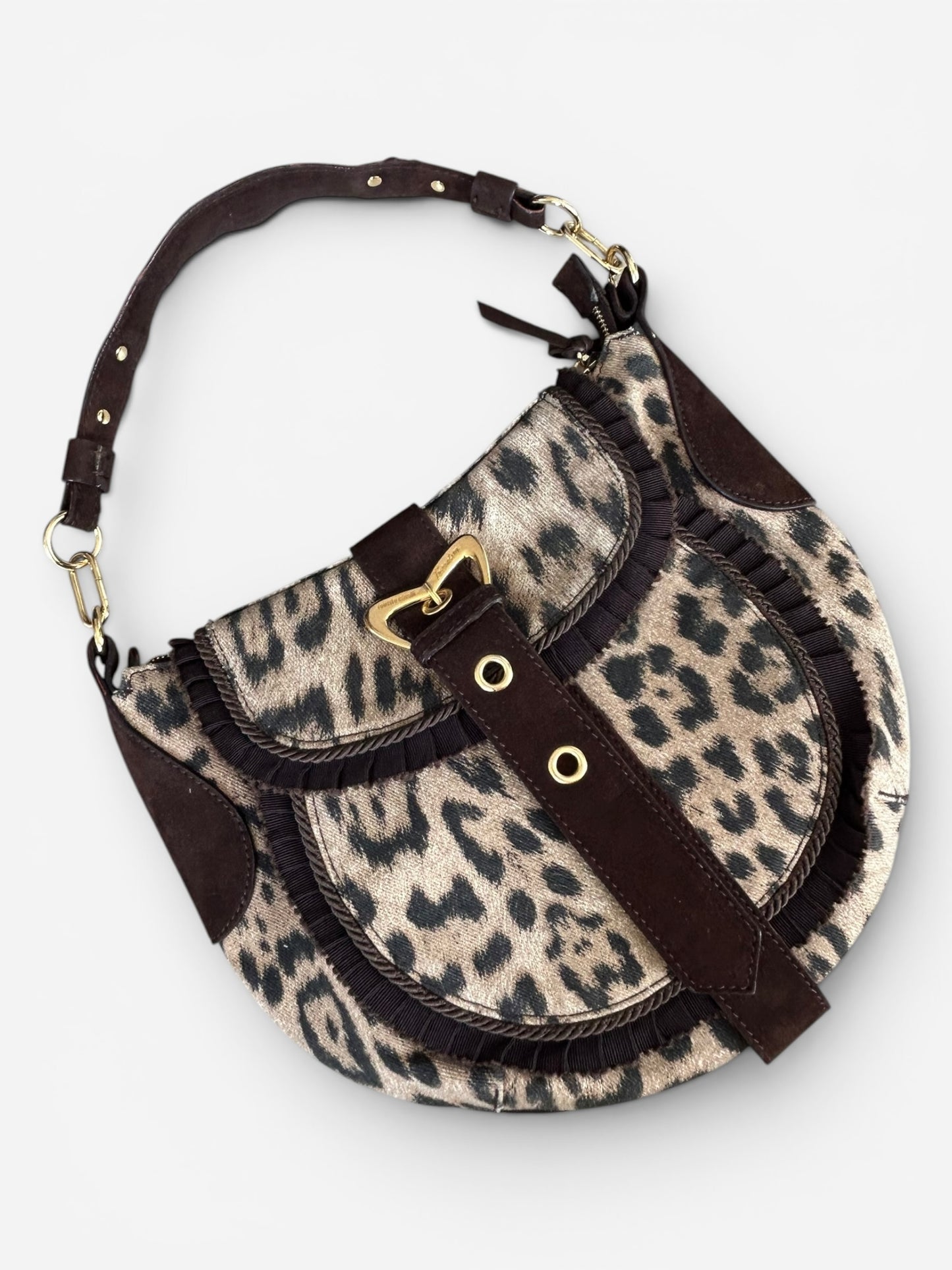 Roberto Cavalli 2000s - Cheetah print shoulder bag