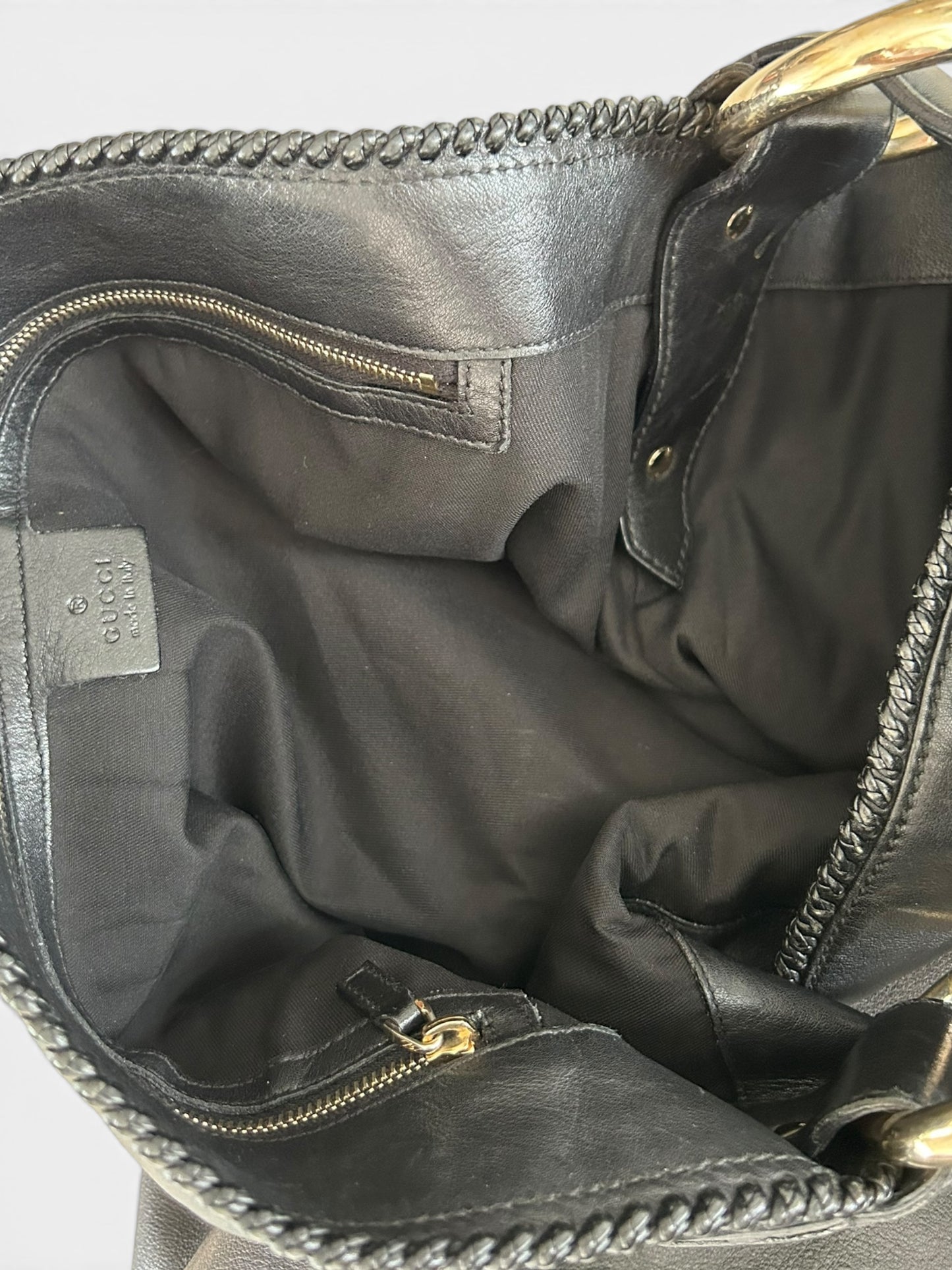 Gucci Horsebit Hobo - Black Leather