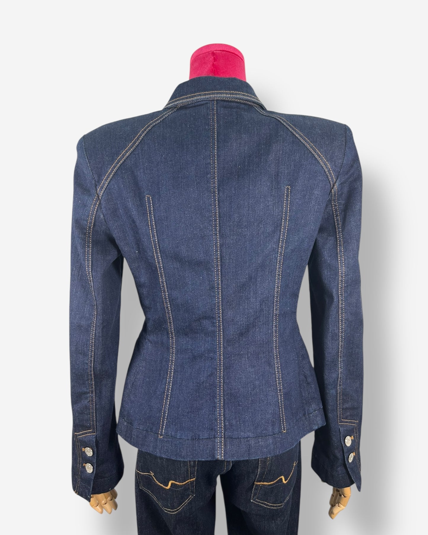 Dolce & Gabbana Denim/panter print jacket Jacket