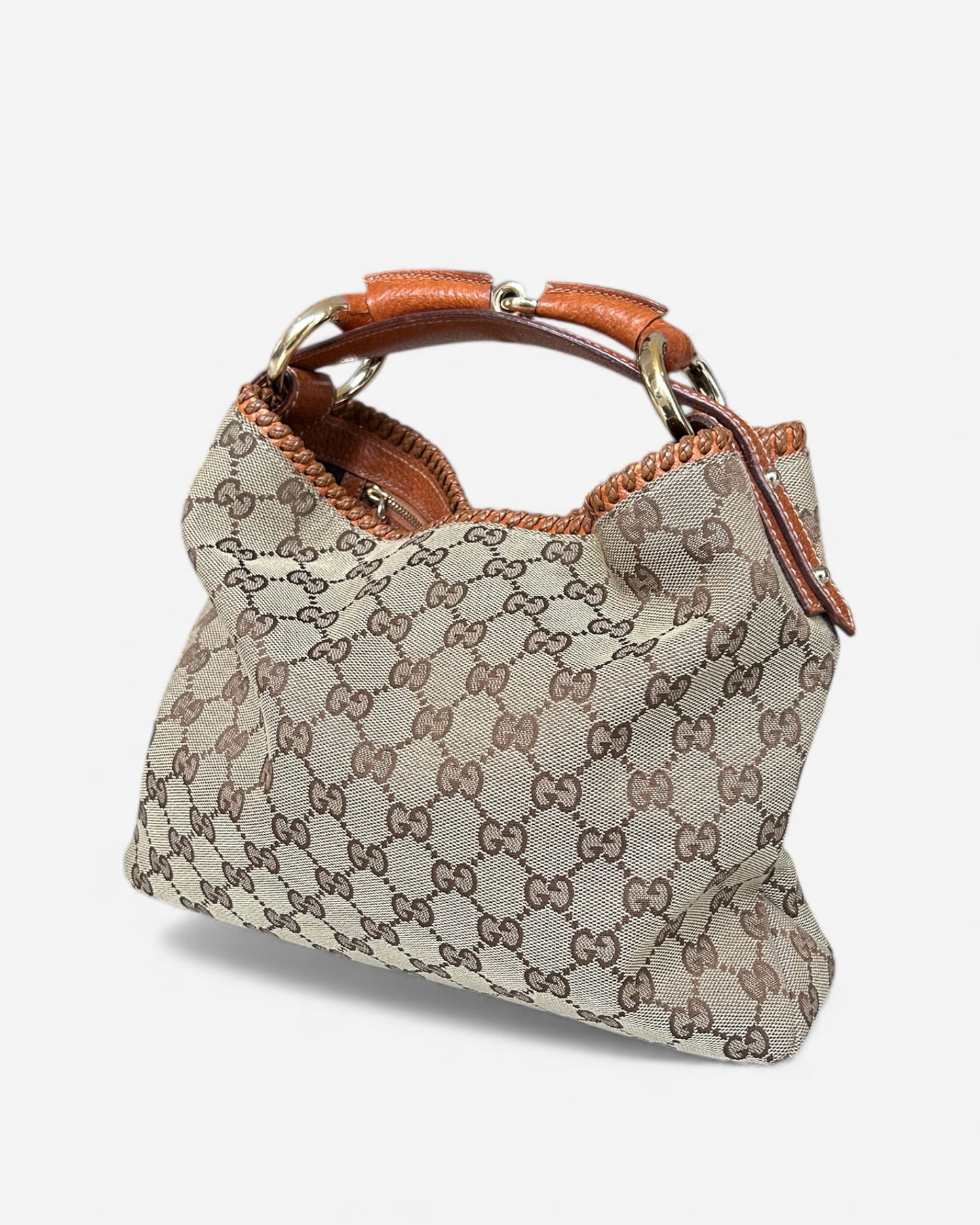 Gucci GG Supreme Horsebit Mini Hobo