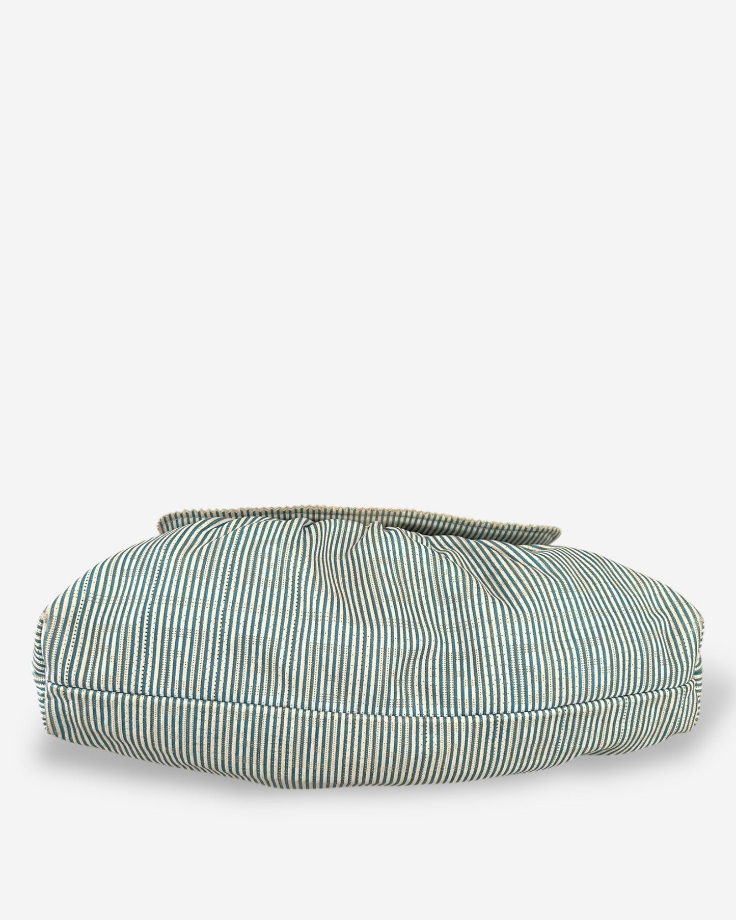 Fendi Vitello FF Striped Chef Bag Blue White