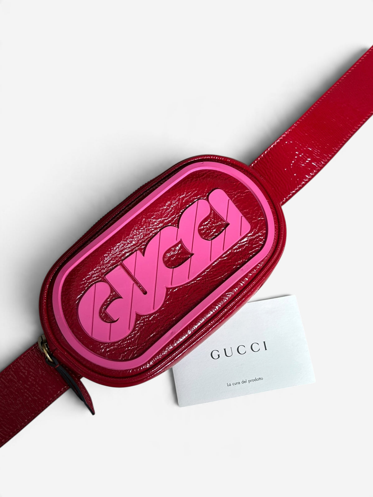 Gucci Patent Leather Retro Logo Belt Bag -2018