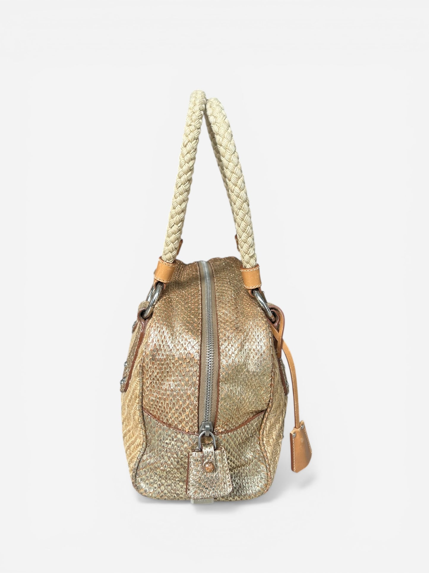 Prada vintage Handbag - Gold Python trim