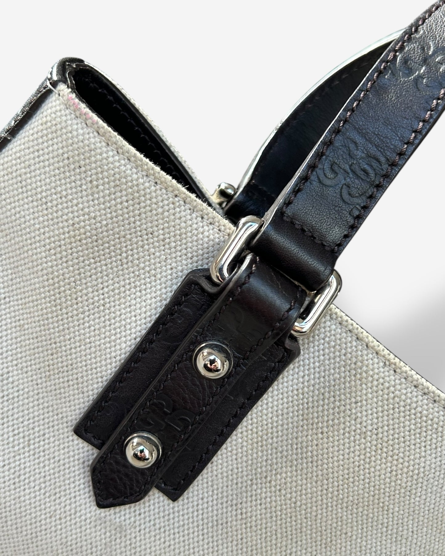 Gucci GG Canvas Leather tote