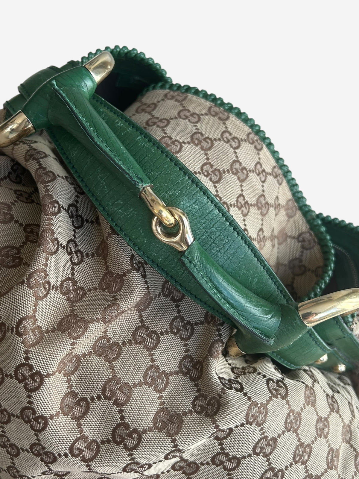 Gucci Horsebit Hobo Green GG