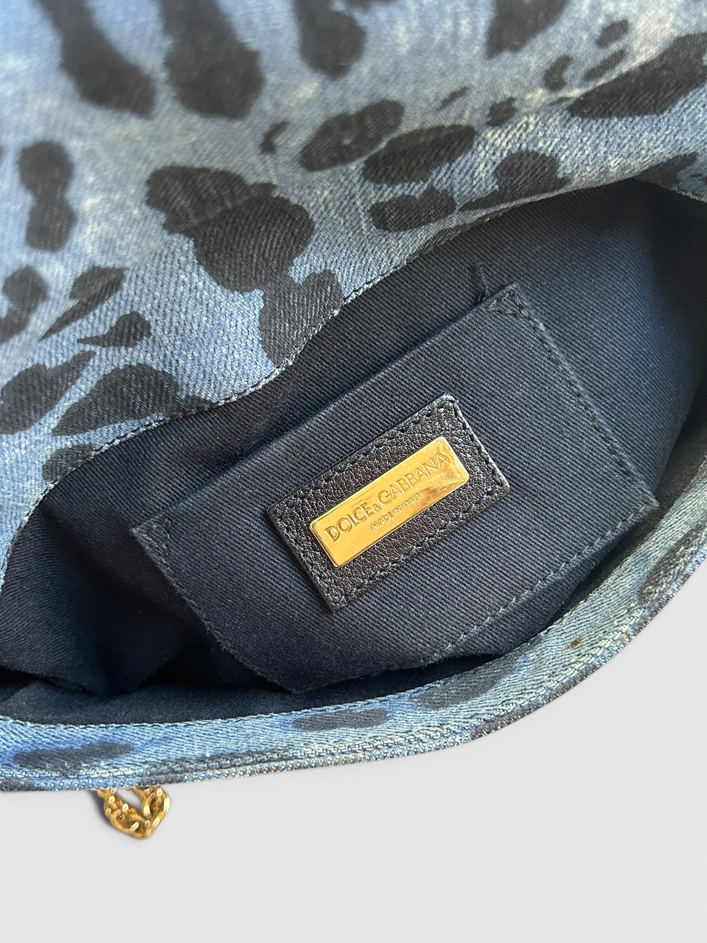 Dolce & Gabbana Denim leopard print