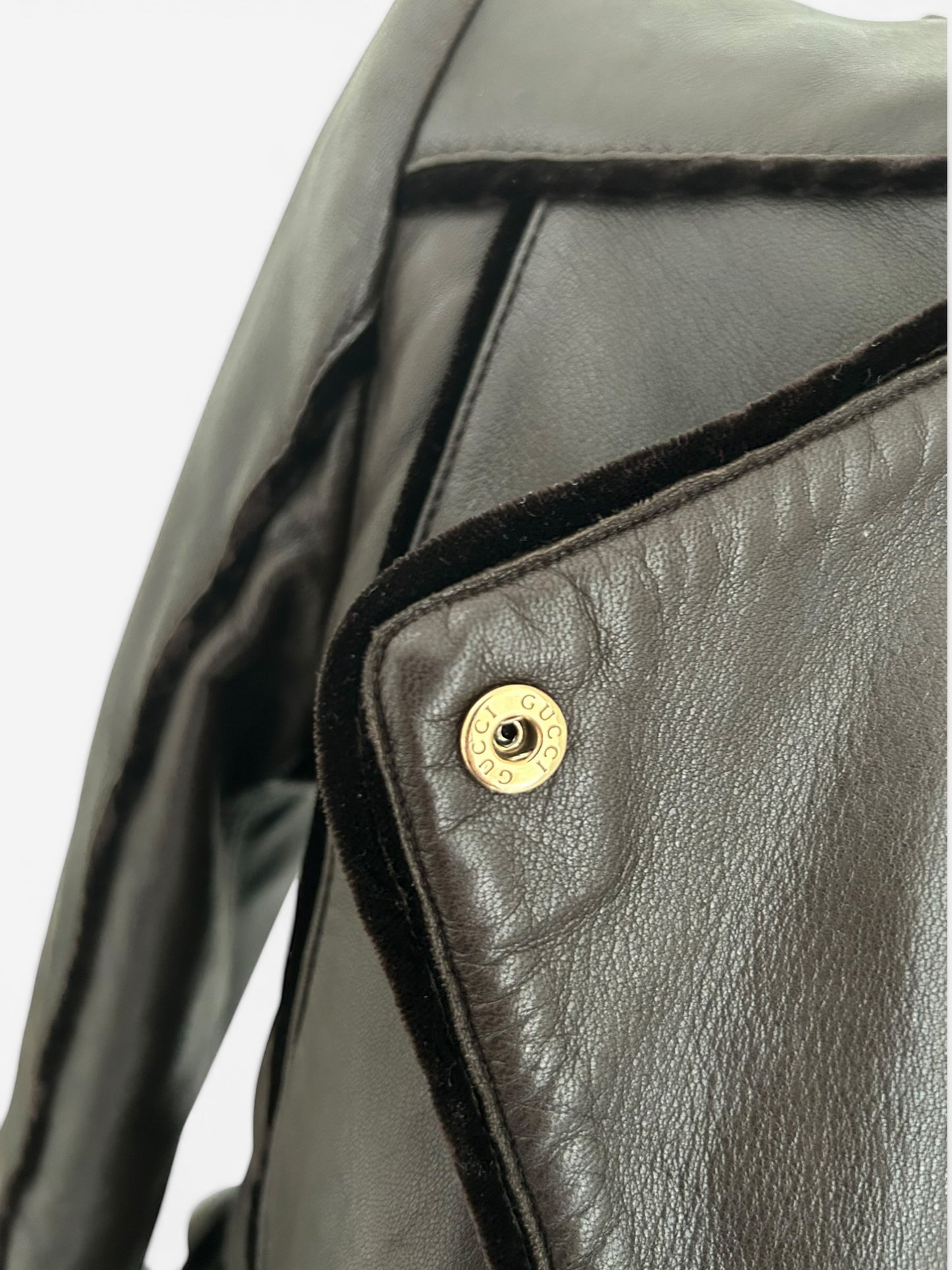 Gucci leather jacket