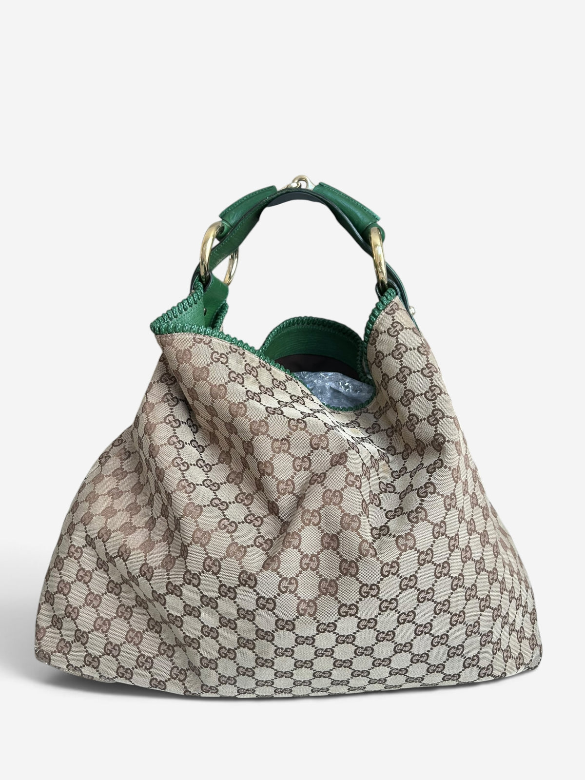 Gucci Horsebit Hobo Green GG