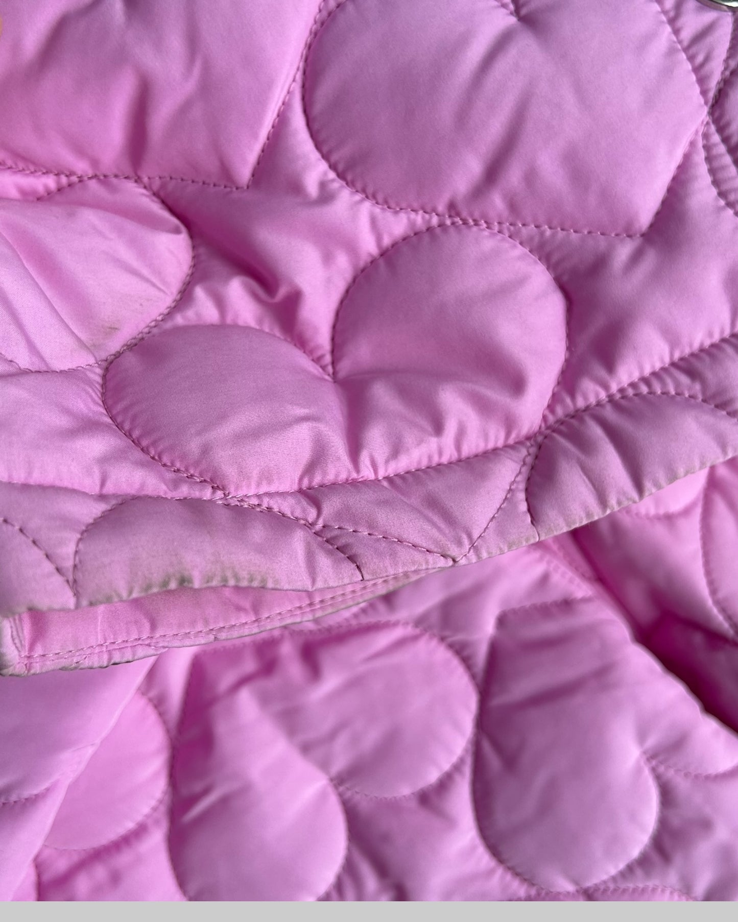 Khrisjoy set pink padded details heart 