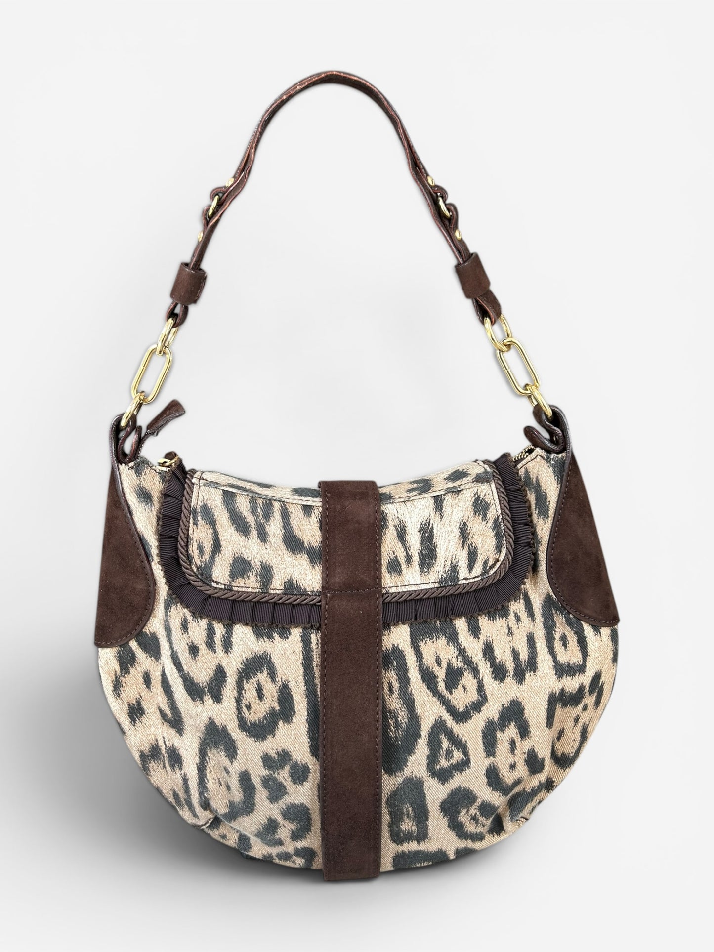 Roberto Cavalli 2000s - Cheetah print shoulder bag