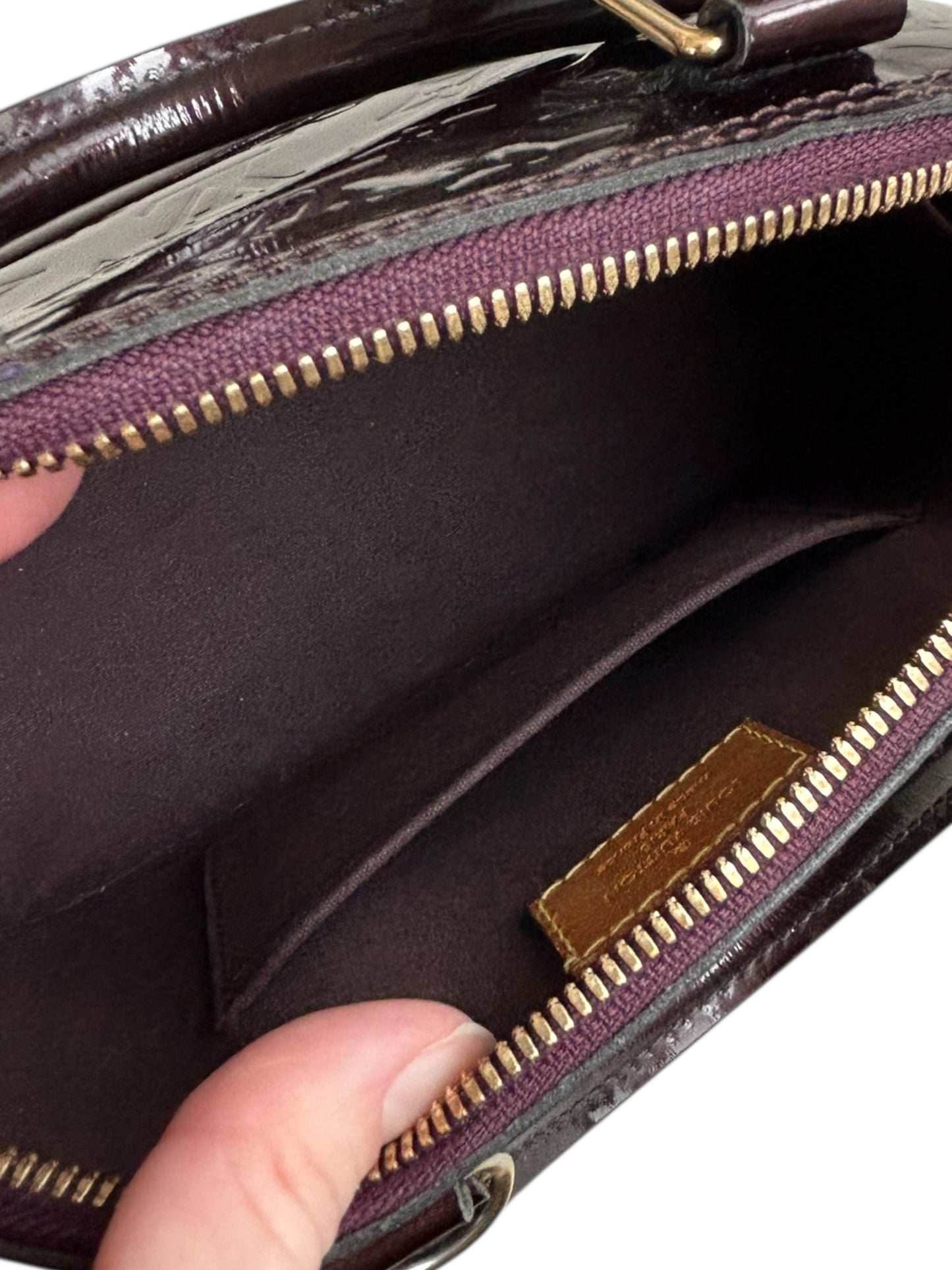 Louis Vuitton Alma BB Vernis Amarante