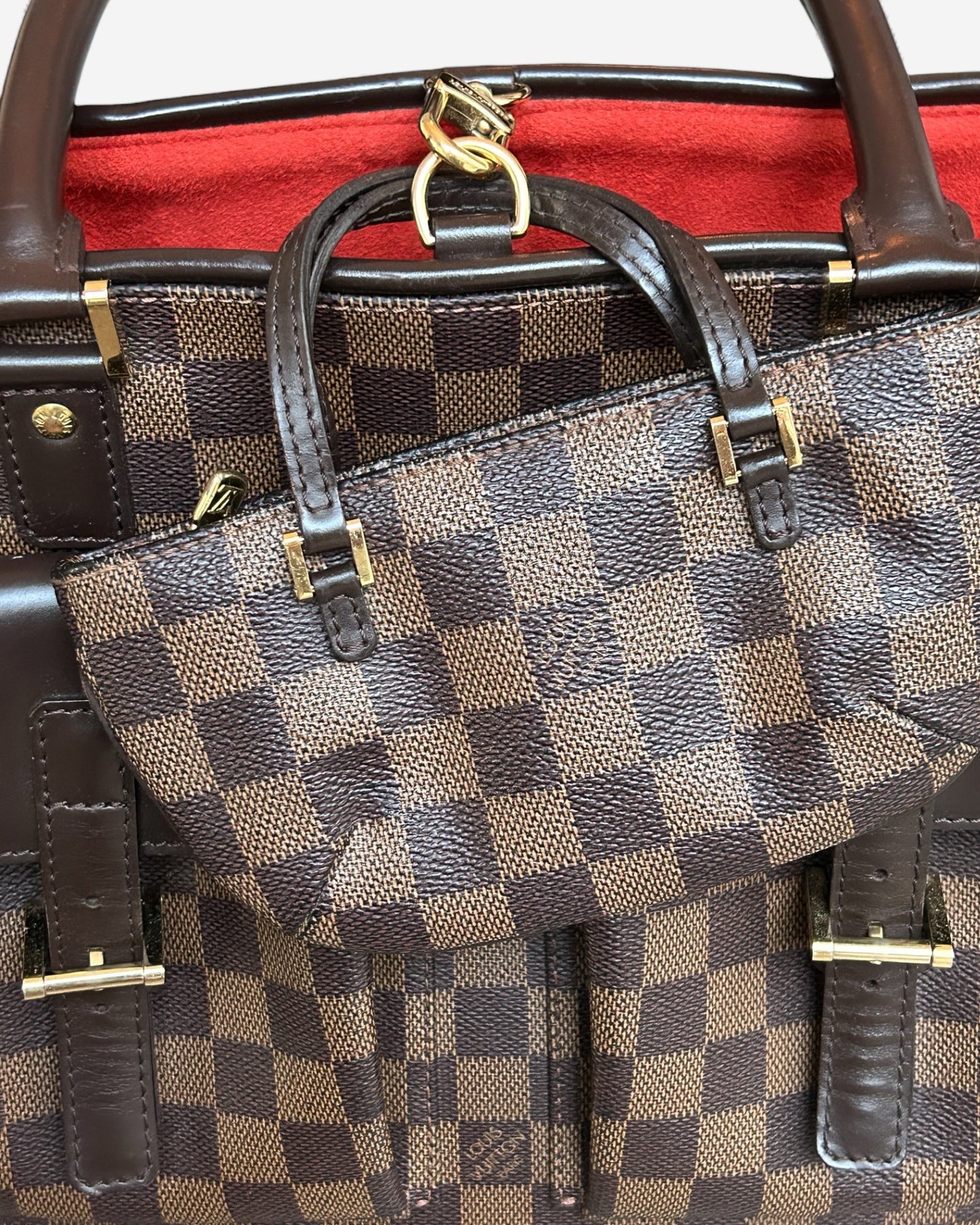 Vintage Louis Vuitton Manosque GM Damier Ebene Canvas