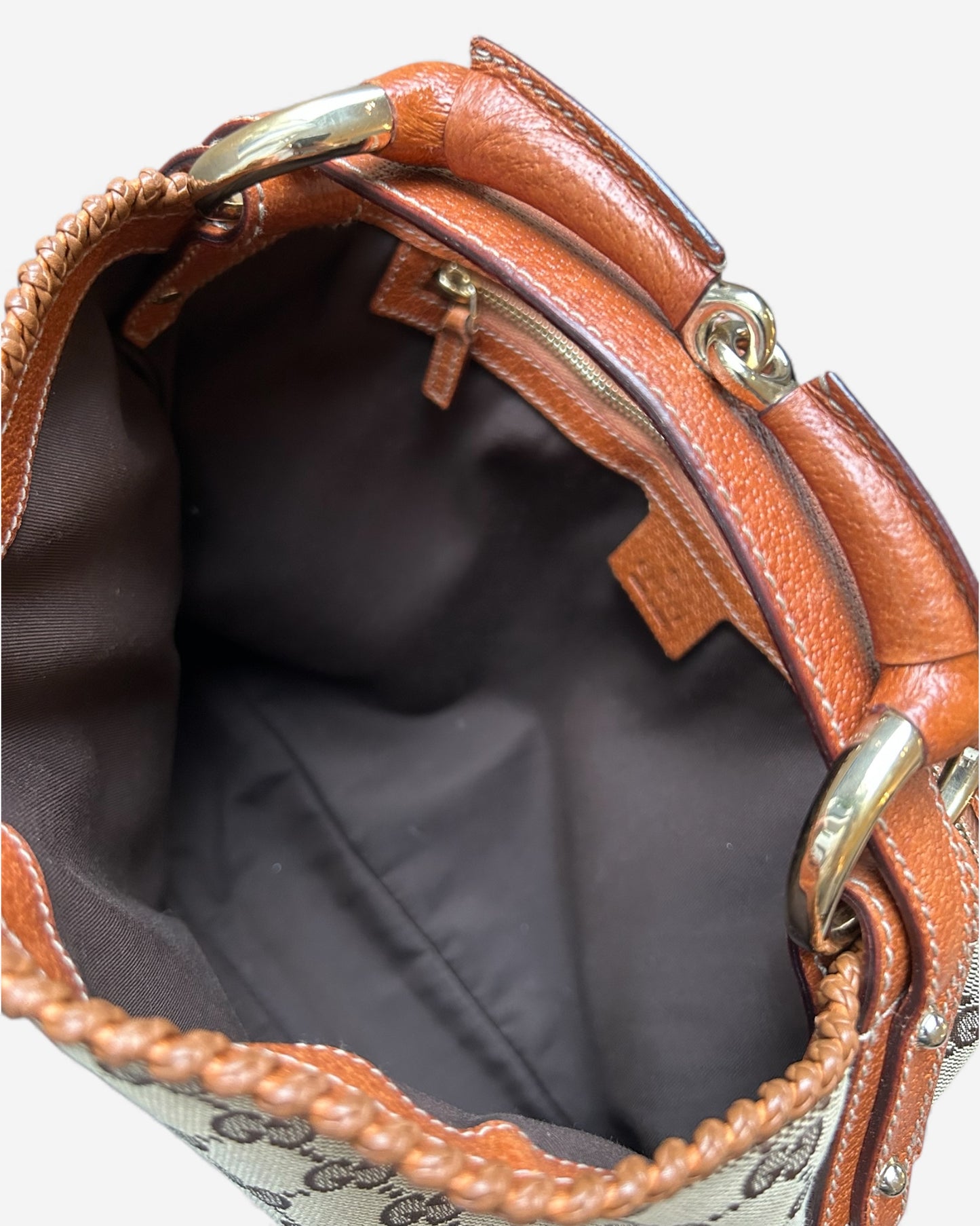 Gucci GG Supreme Horsebit Mini Hobo