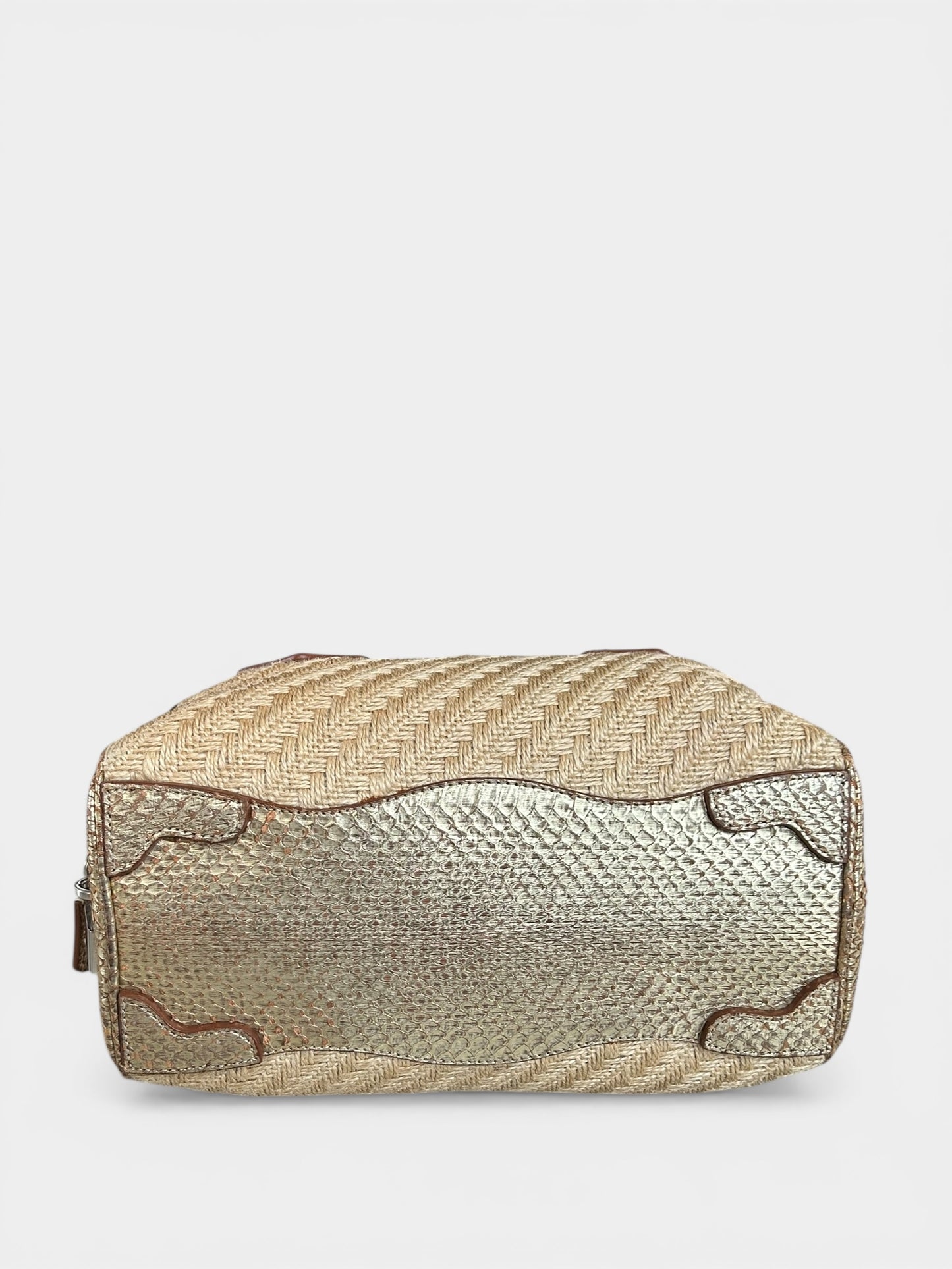 Prada vintage Handbag - Gold Python trim