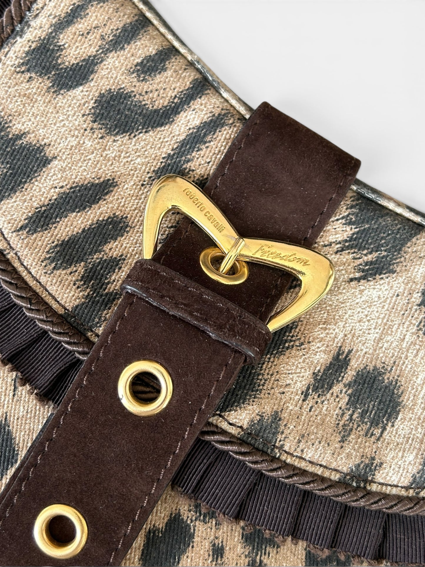 Roberto Cavalli 2000s - Cheetah print shoulder bag