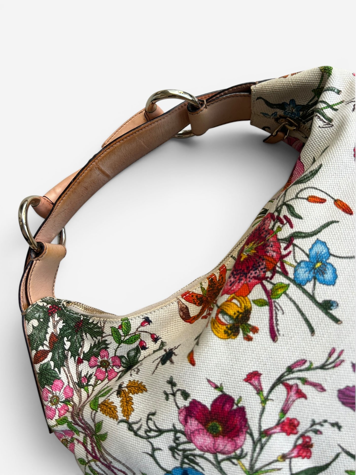 Gucci Flora Horsebit Hobo