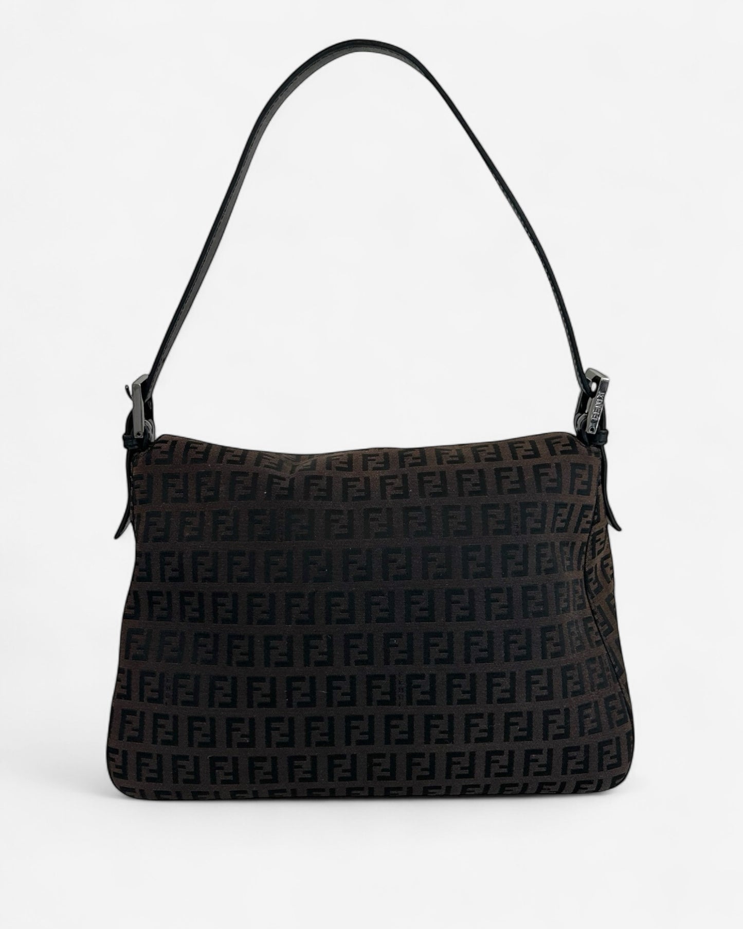 pre-owned vintage Fendi Mamma Baguette Bag back side