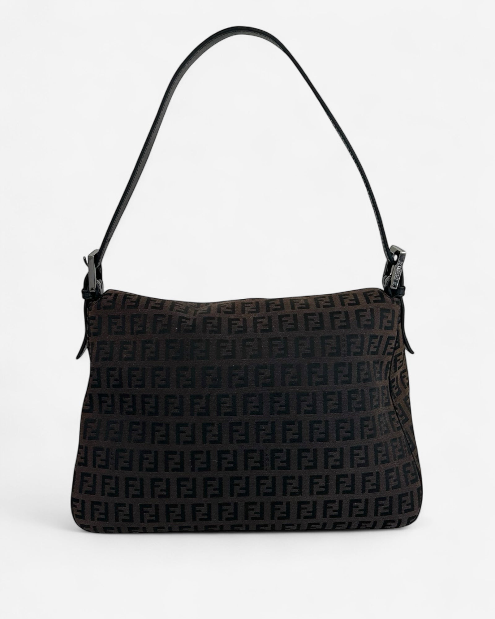 pre-owned vintage Fendi Mamma Baguette Bag back side