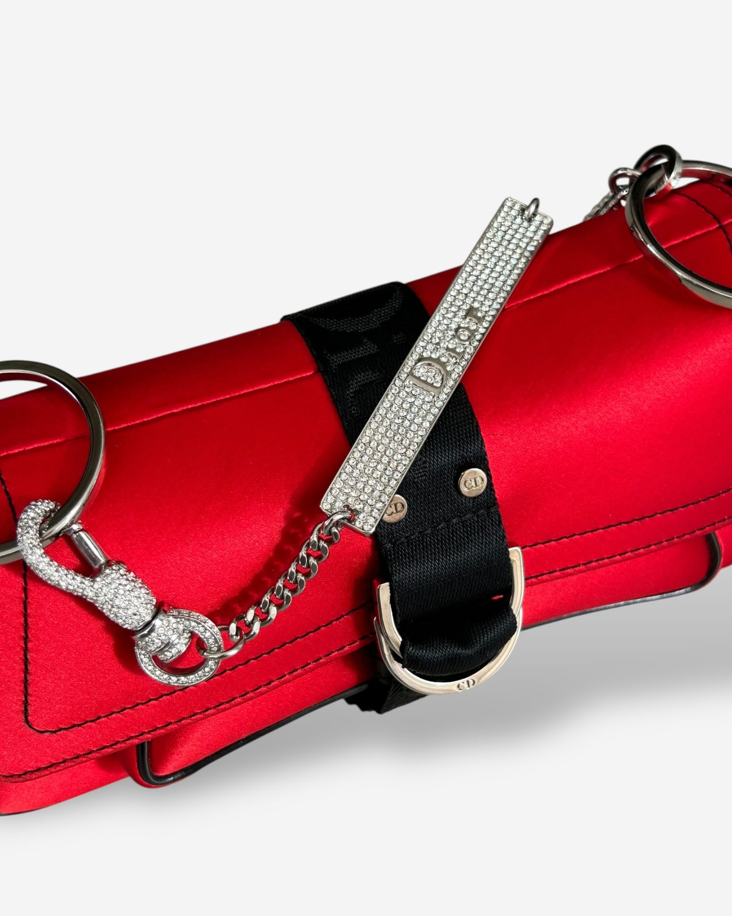 Dior Hardcore mini Rhinestone Chain Bag - John Galliano 2003