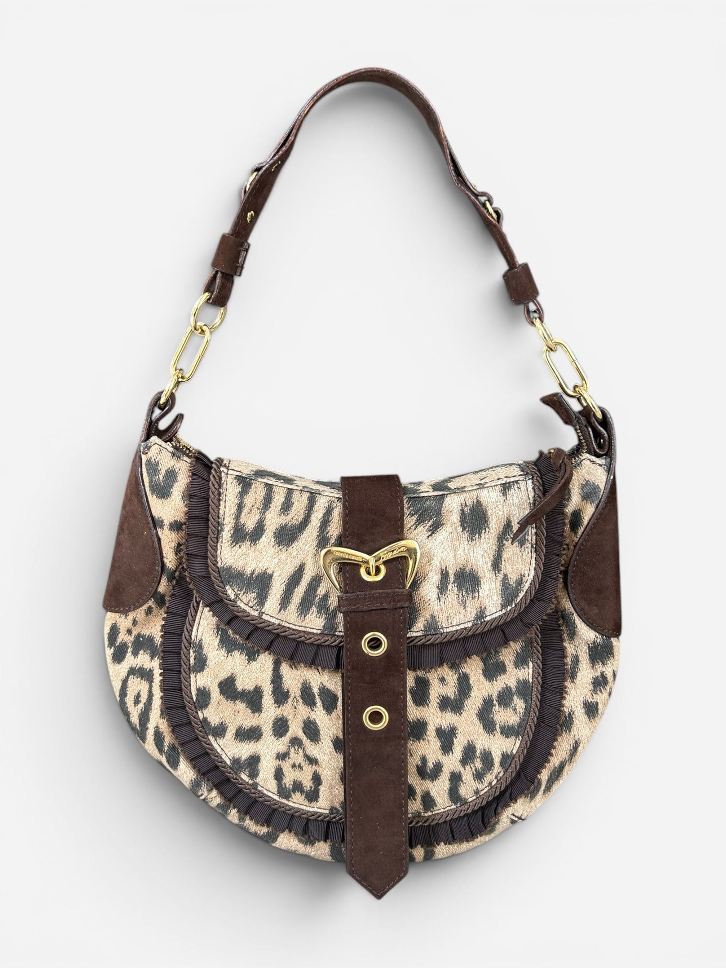 Roberto Cavalli 2000s - Cheetah print shoulder bag