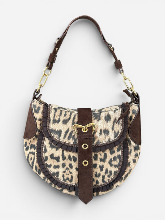 Roberto Cavalli 2000s - Cheetah print shoulder bag