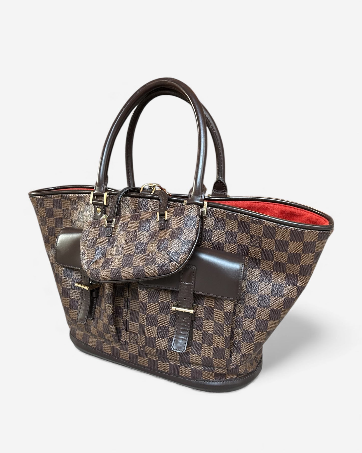 Vintage Louis Vuitton Manosque GM Damier Ebene Canvas