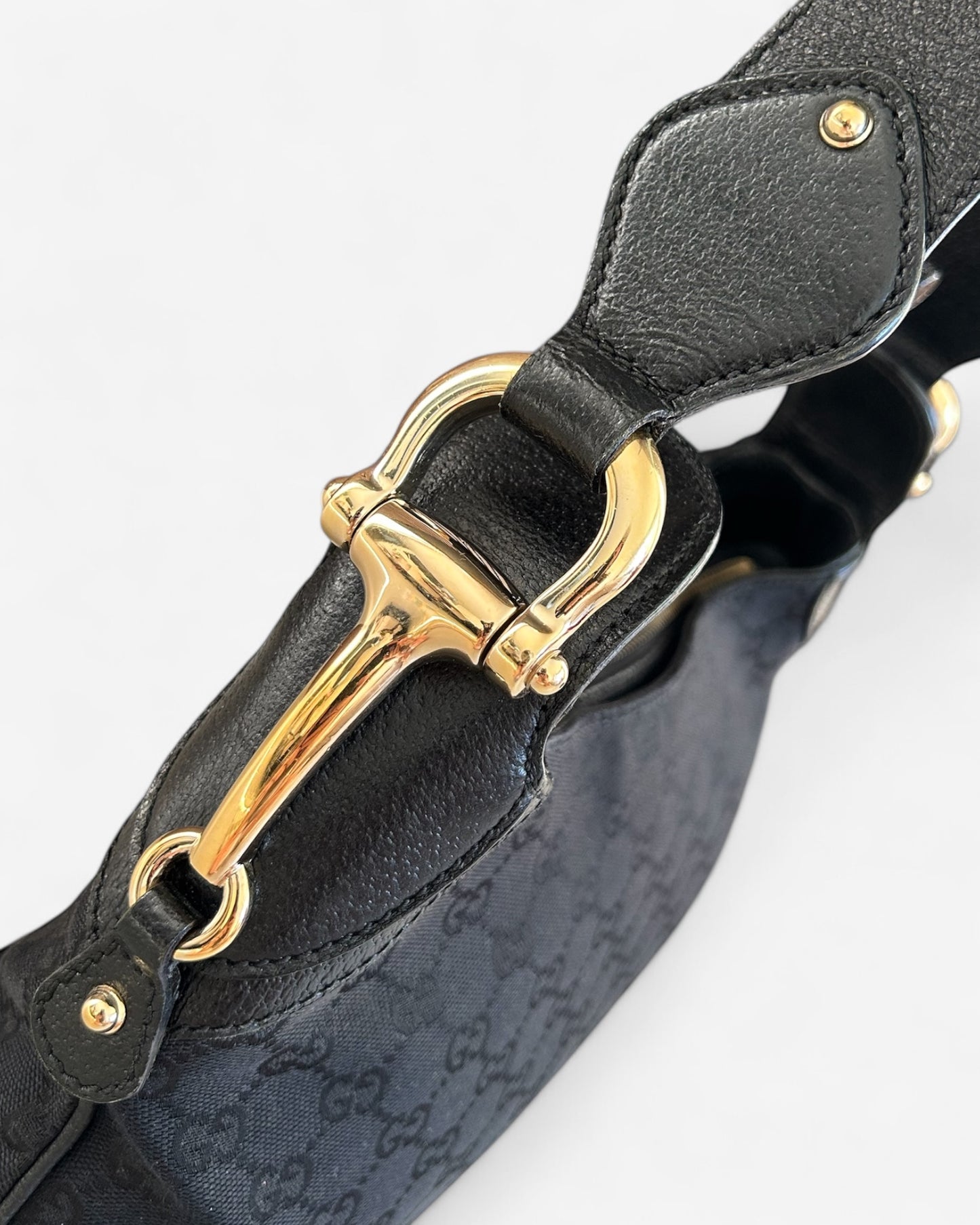 Gucci GG Canvas Creole Horsebit Bag