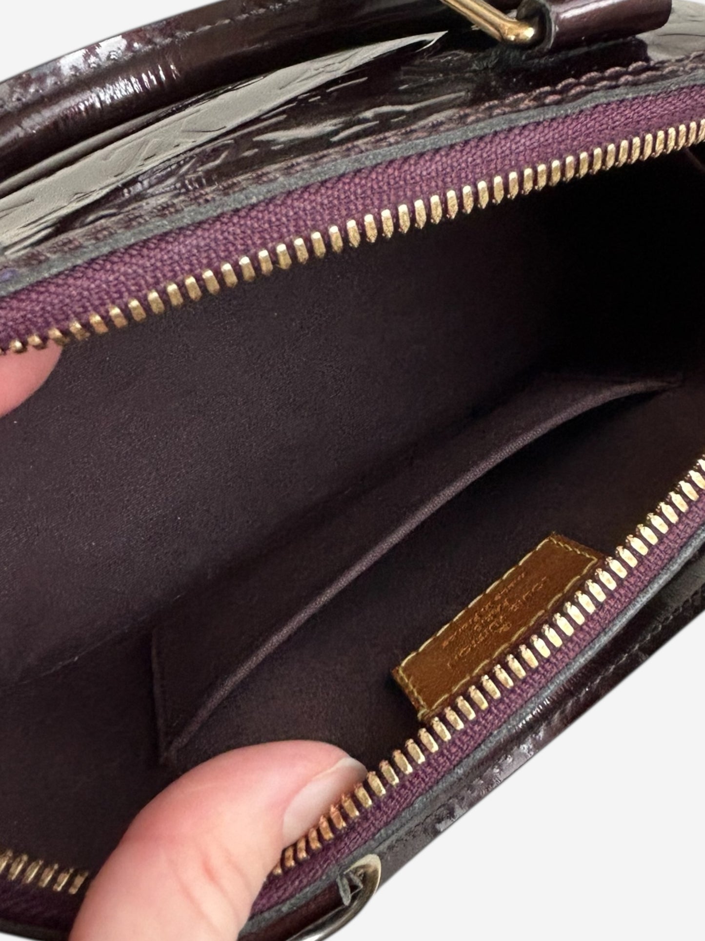 Louis Vuitton Alma BB Vernis Amarante